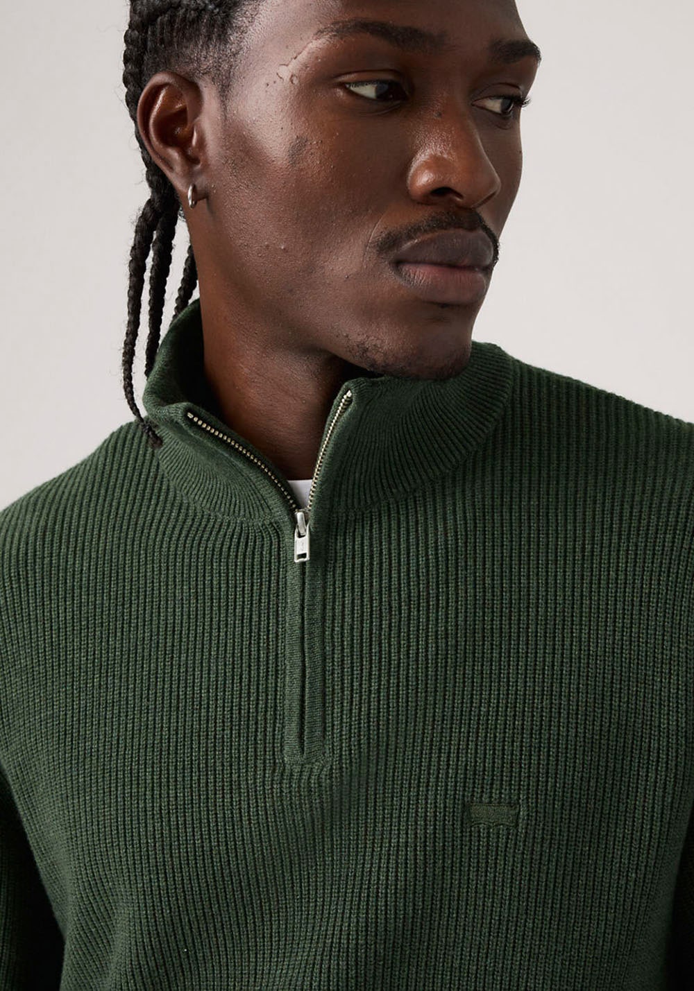 Levi's® Strickpullover »HM QUARTER ZIP SWEATER« mit Zipper und Struktur