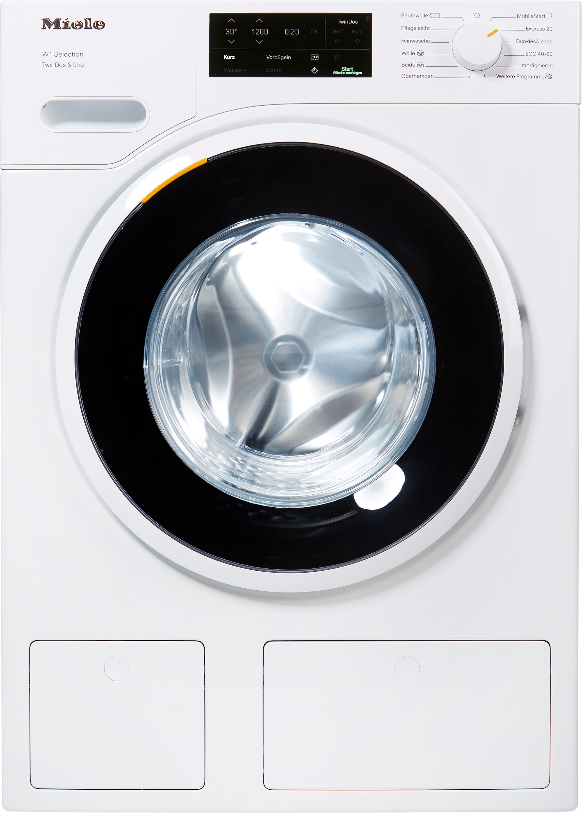 Miele Waschmaschine »WSG663 WCS TDos«, WSG663 WCS TDos&9kg, 9 kg, 1400 U/min, TwinDos zur automatischen Waschmitteldosierung
