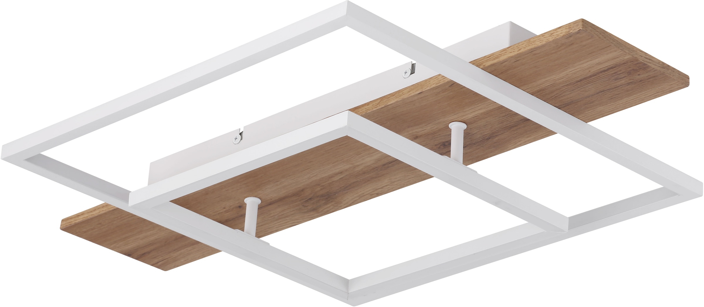 GLOBO LIGHTING LED Deckenleuchte »VANNI« LED-Modul Warmweiß Deckenlampe/Wohnzimmer/Schlafzimmer/modern/Holz