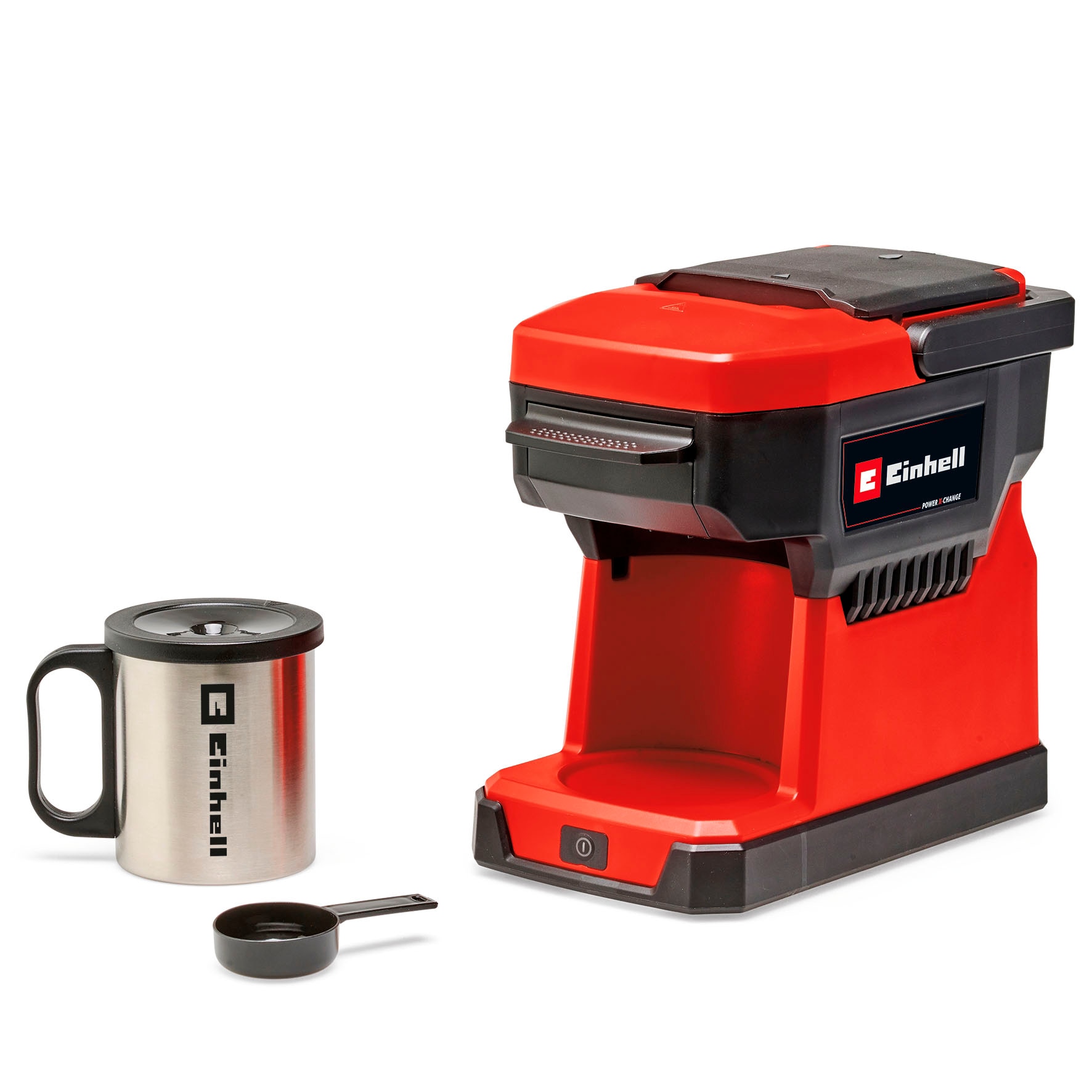 Einhell Kaffeepadmaschine »Power X-Change TE-CF 18 Li-Solo«, 0,24 l Kaffeekanne, Korbfilter