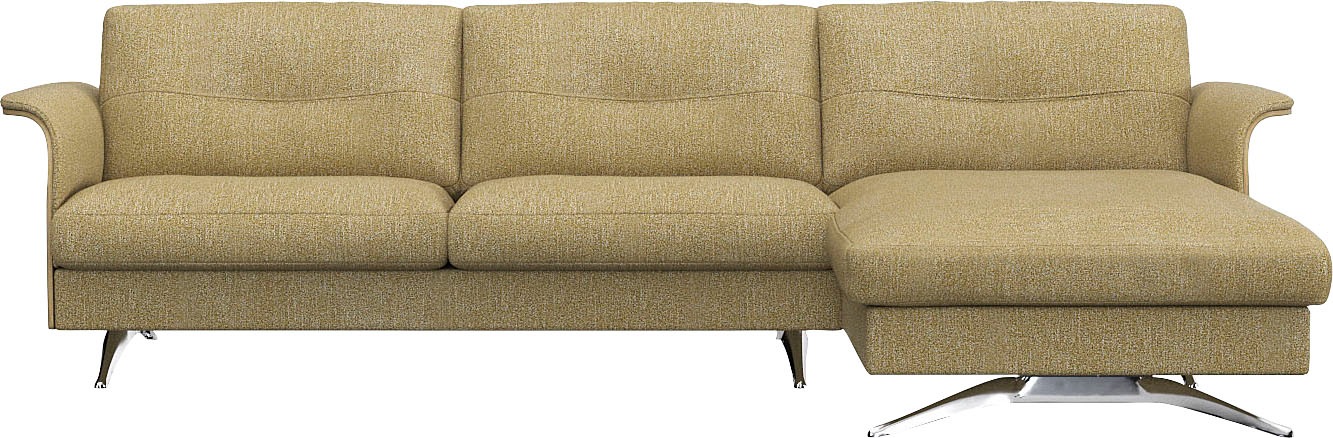 FLEXLUX Ecksofa »Glow, super bequem durch hochwertigem Sitzaufbau mit Feder günstig online kaufen