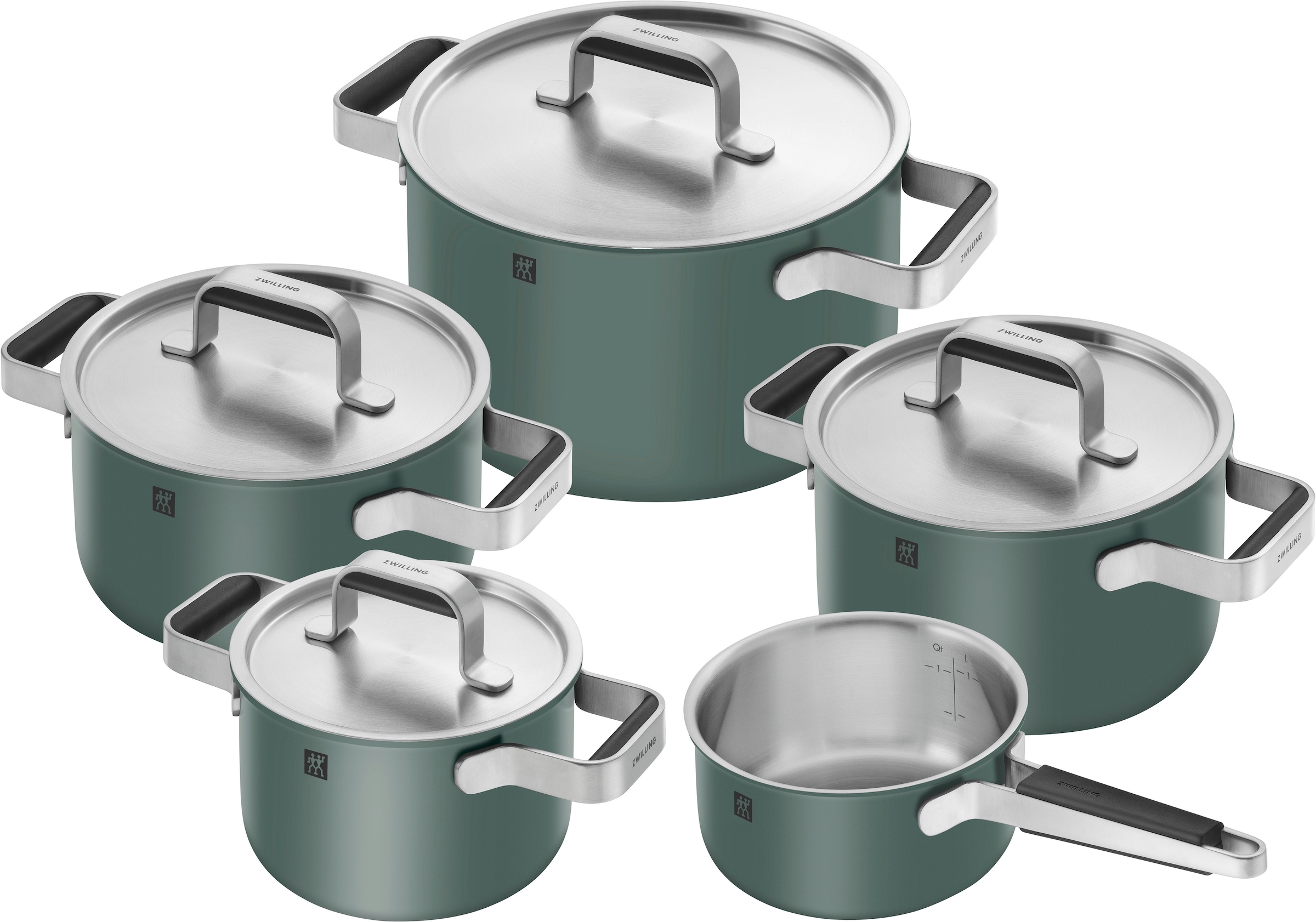 Zwilling Topf-Set »Pure« Set, 3 Kochtöpfe (16, 20 & 24 cm), Bratentopf 20 c günstig online kaufen