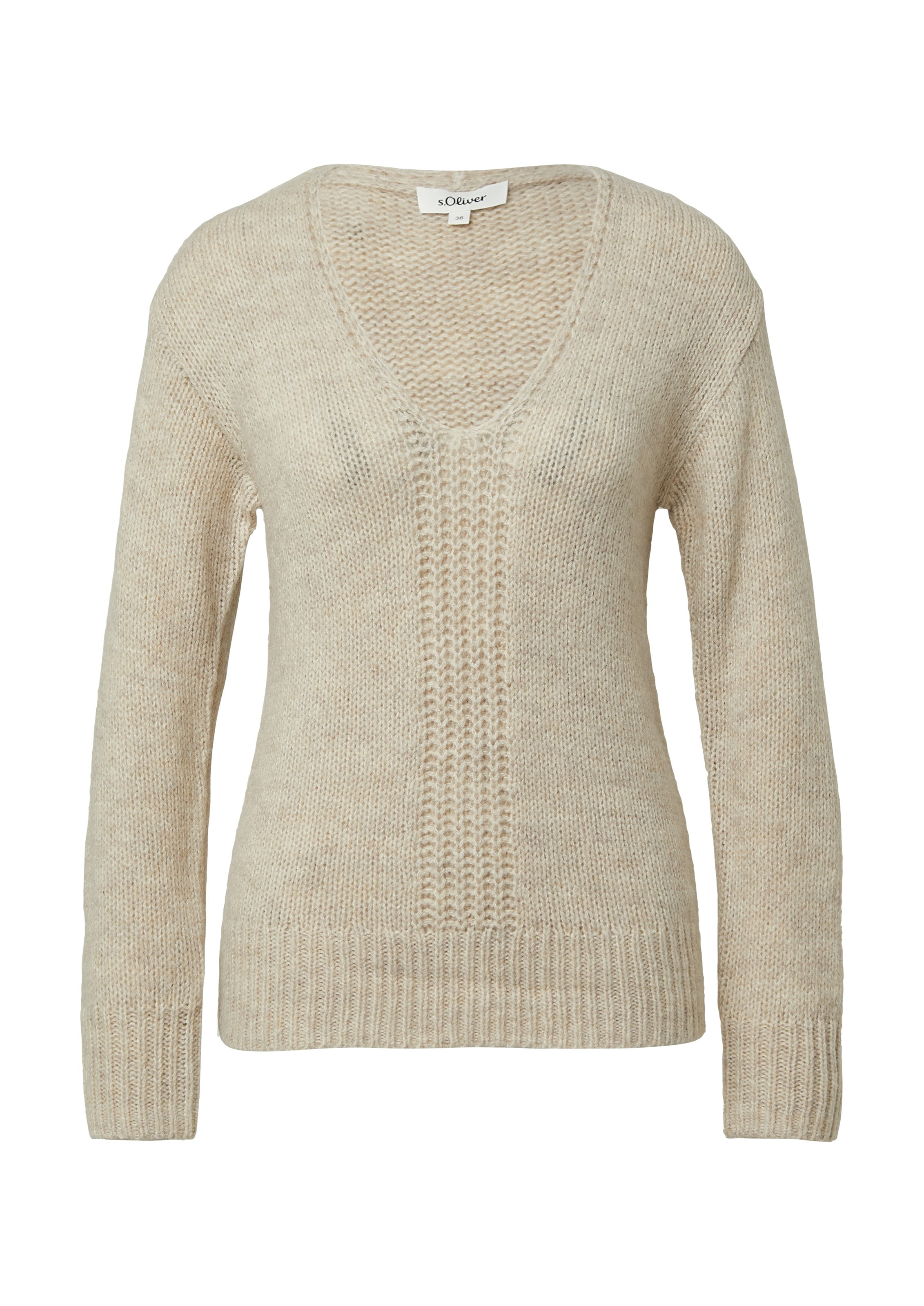 s.Oliver Strickpullover, mit V-Ausschnitt