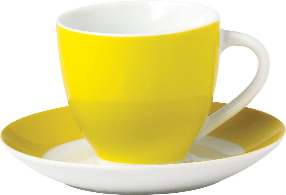 van Well Tasse »Vario«, (Set, 6 tlg., 6 Kaffeetassen 200ml), spülmaschinen- und mikrowellengeeignet, 6-teilig