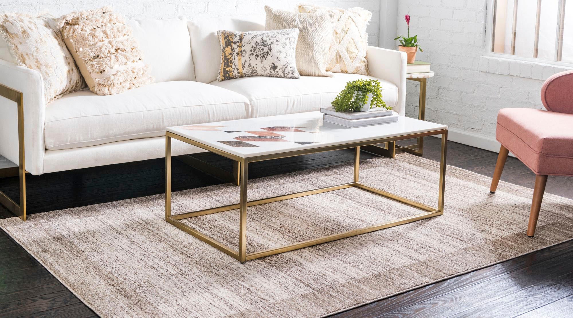 Myflair Möbel & Accessoires Teppich »Good Times, LAGERRÄUMUNG!«, rechteckig, 13 mm Höhe, Kurzflor, gewebt, melierte Optik, mit Bordüre