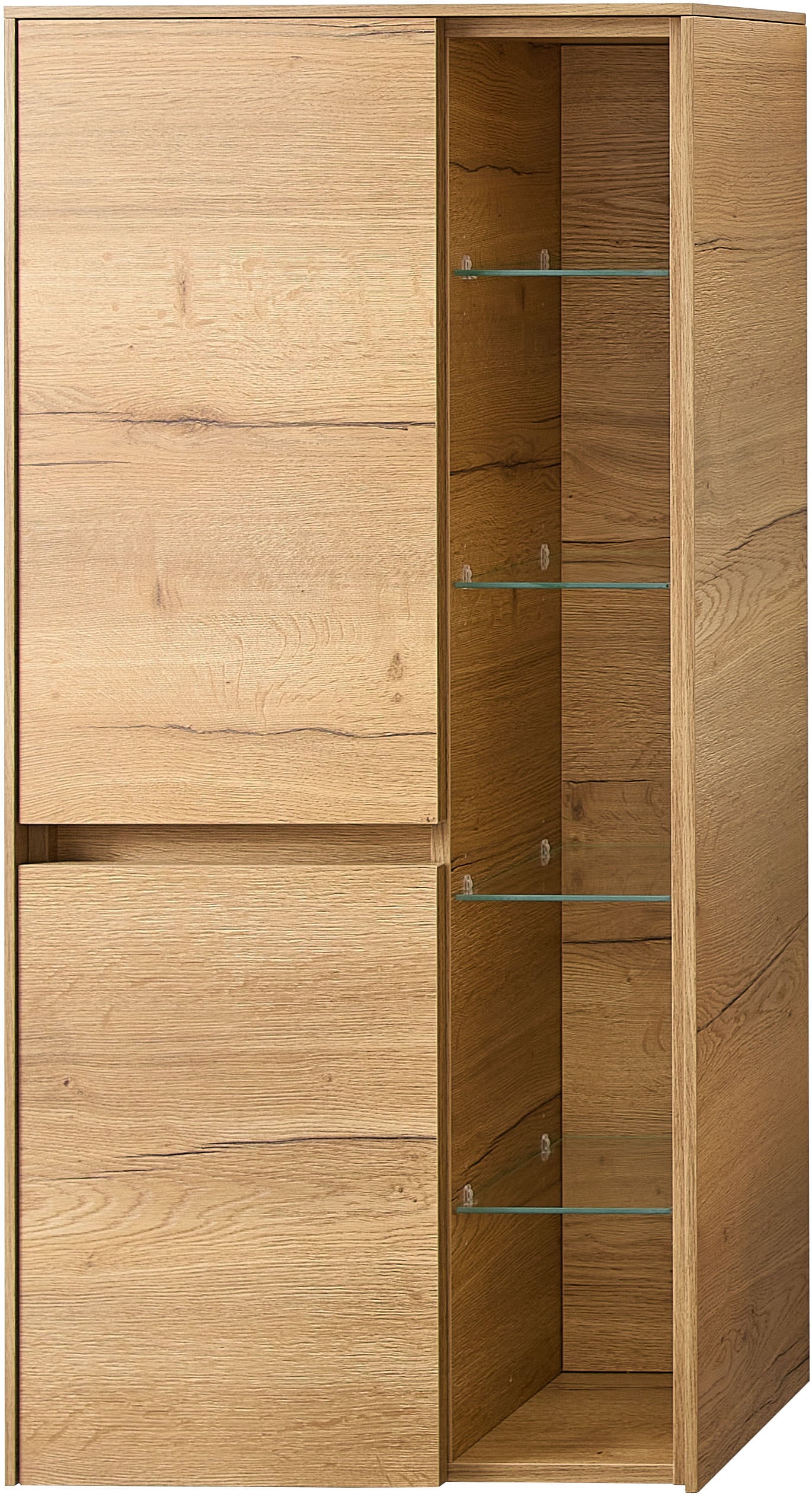 Saphir Badmöbel-Set »Badmöbel-Set Serie 6010 Solid-Surface-Waschtisch mit Unterschrank« 4 Stk. tlg.