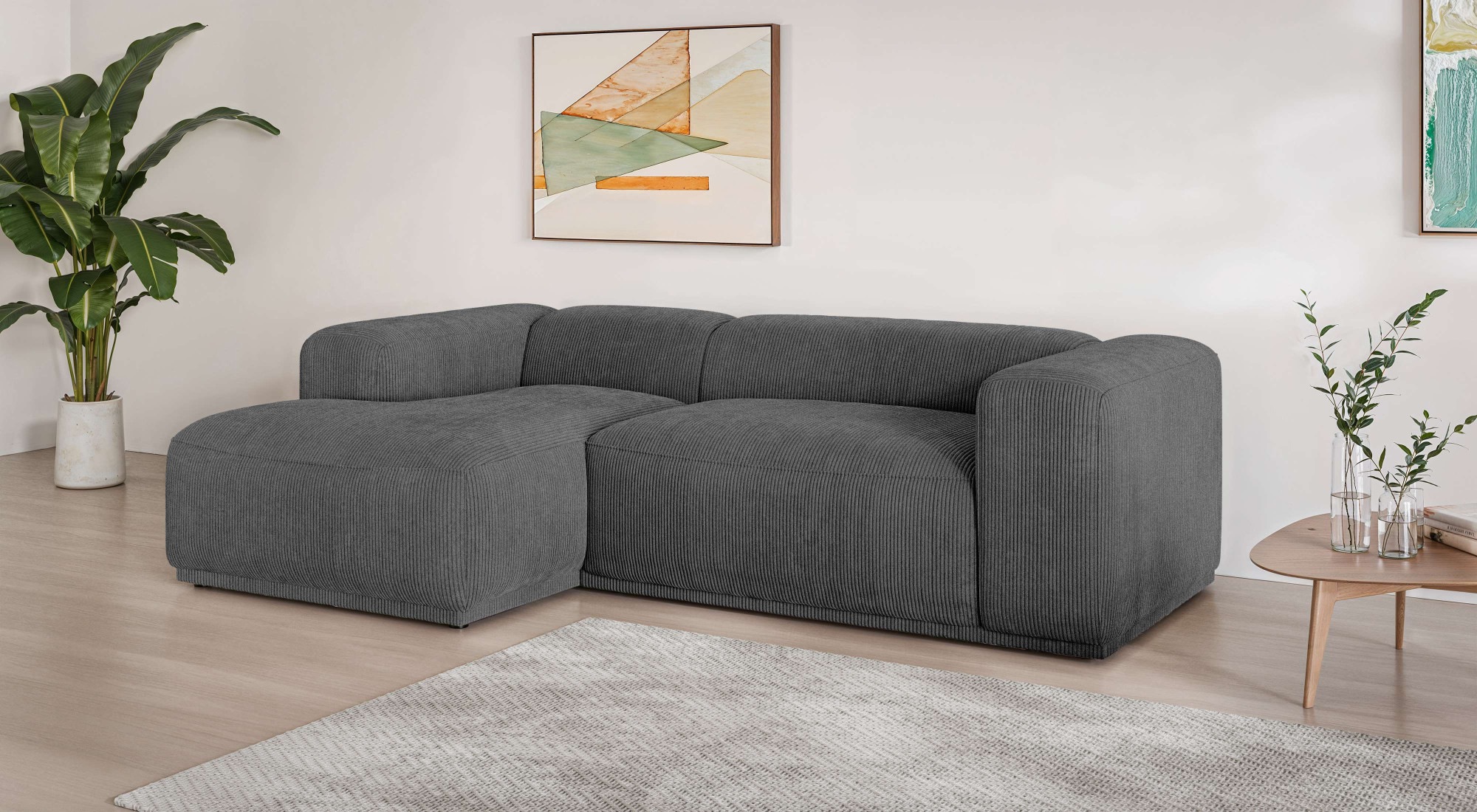 s.Oliver Ecksofa »EMMERIK Designersofa, L-Form mit Wellenfederung, B/T/H: 2 günstig online kaufen