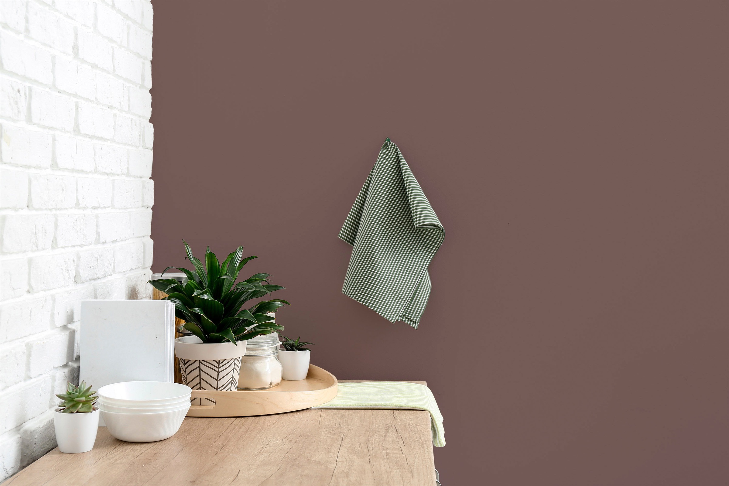 A.S. Création Wand- und Deckenfarbe »Seidenmatt Innenfarbe THE COLOR KITCHEN« für Wohnzimmer Schlafzimmer Flur Küche, versch. Brauntöne