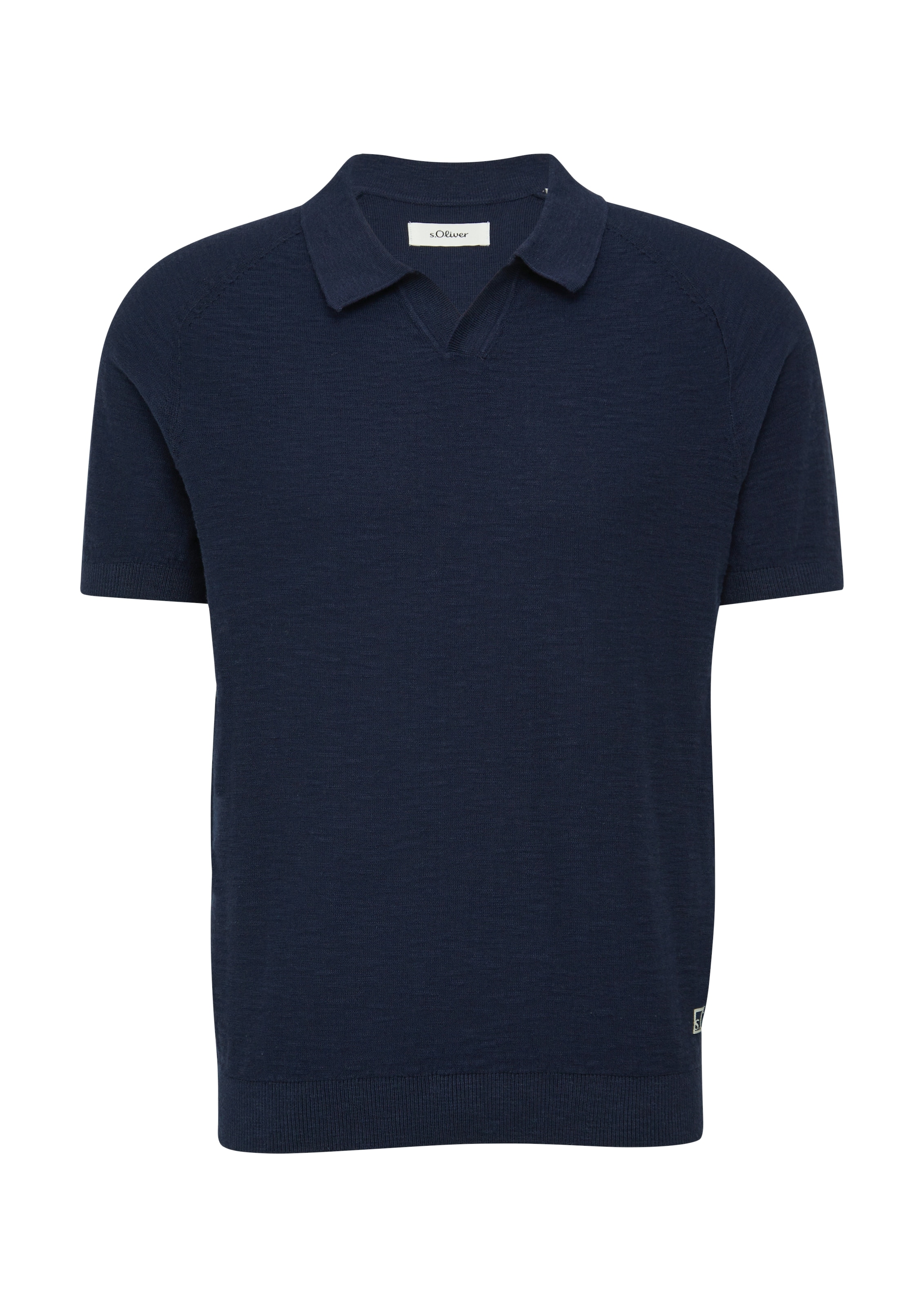 s.Oliver Poloshirt, mit Strick Muster