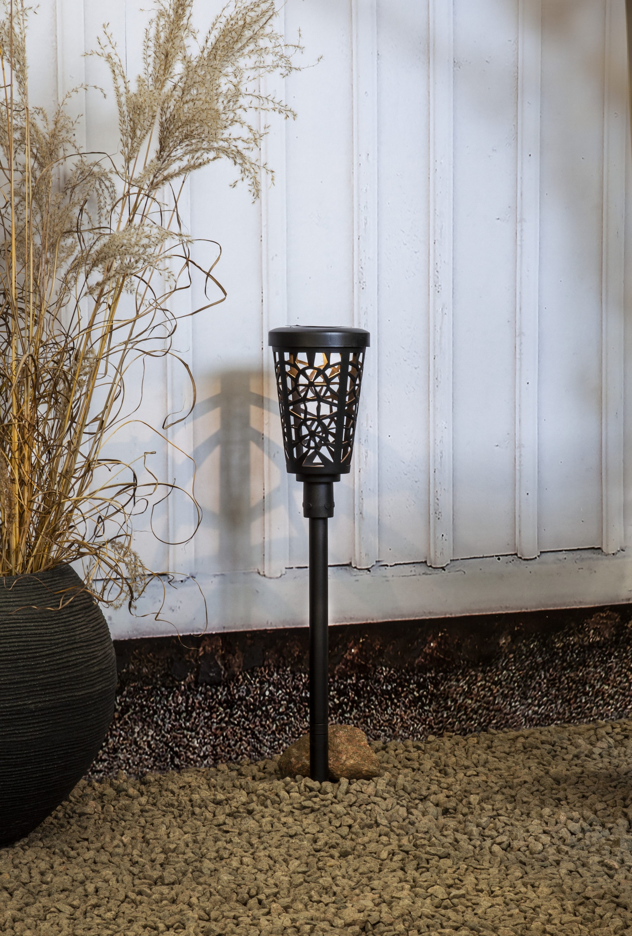 Parforce Traditional Hunting LED Solarleuchte »Solar-Wegleuchte Sinnia« LED-Board 1 Stk. Warmweiß stimmungsvolles Lichtmuster, Dämmerungssensor