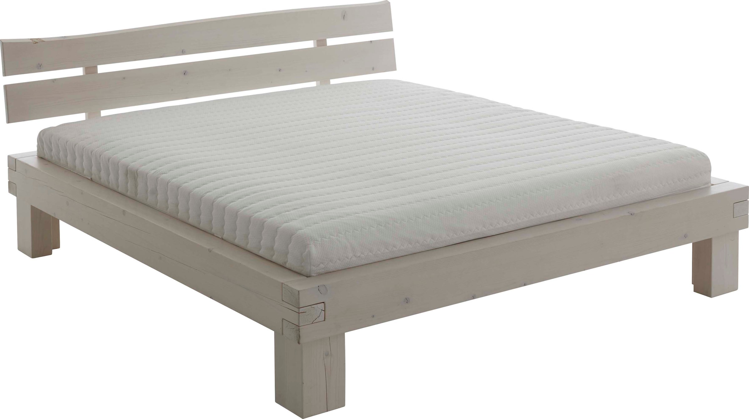 Relita Futonbett »Bellmund«, aus massiver Fichte white wash mit natürlicher Holzmaserung