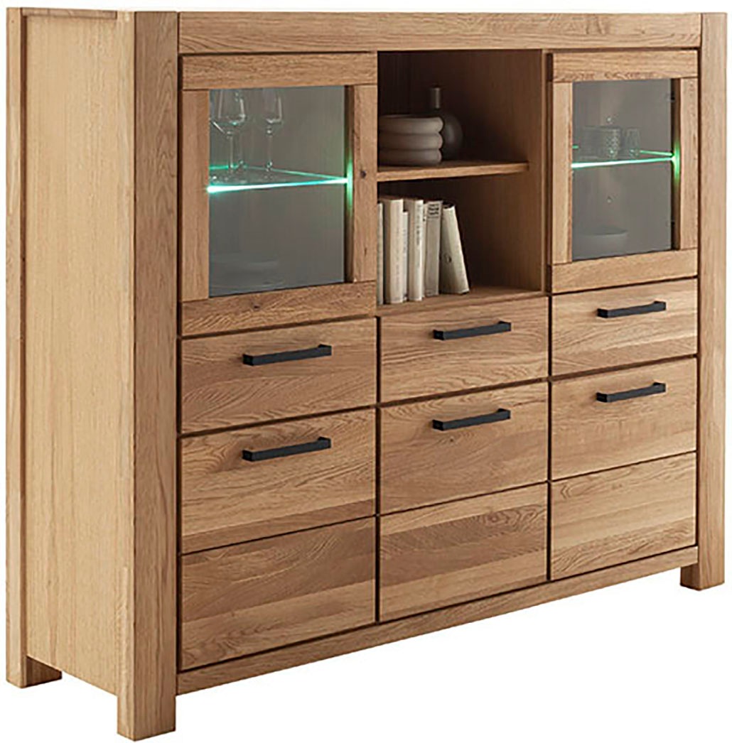 MCA living Highboard »Silias Highboard«, (1 St.), Schubkastenführung gedämpft