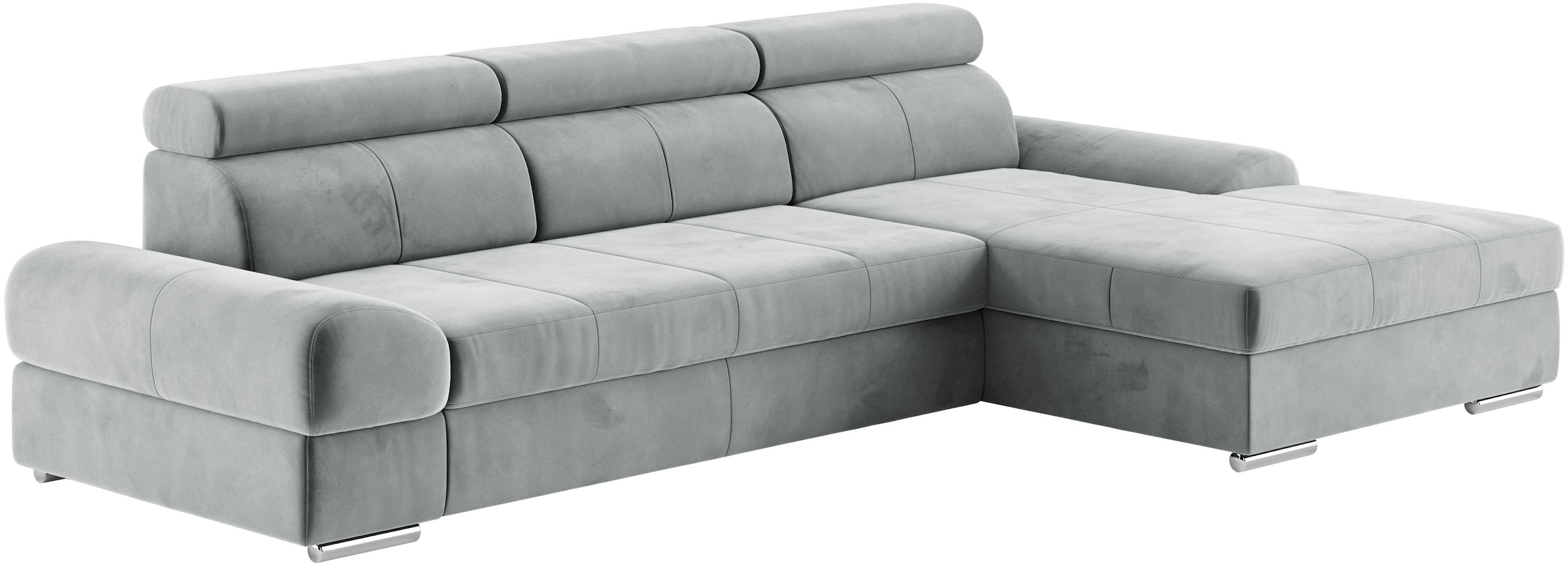 sit&more Ecksofa »Broadway L-Form«, inklusive Kopfteilverstellung, wahlweise mit Bettfunktion