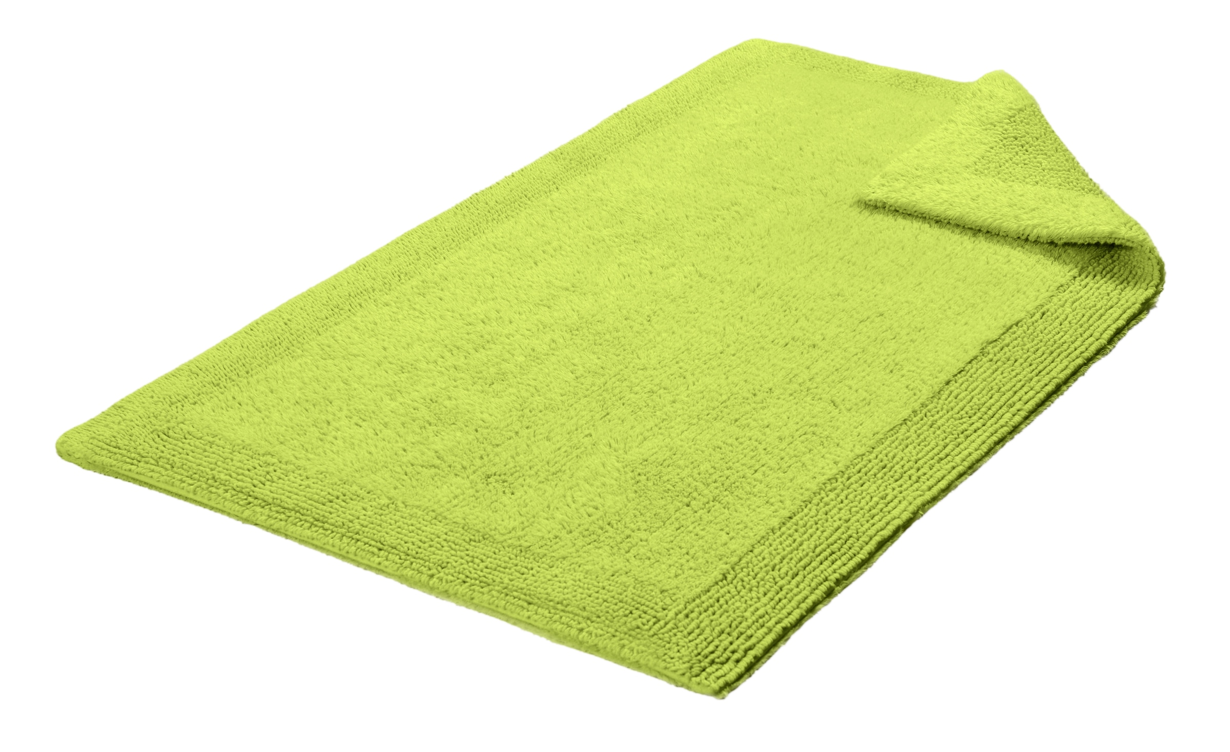 my home Badematte »Kapra, Badvorleger, Badezimmer Teppich« Höhe 14 mm beidseitig nutzbar | fußbodenheizungsgeeignet | strapazierfähig mit Bordüre, Badteppich, Badematte, Baumwolle