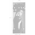 queence Garderobenpaneel »Frau mit Kopfschmuck«, mit 6 Haken, 50 x 120 cm