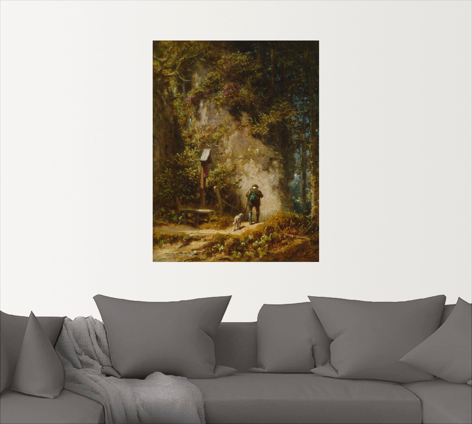 Artland Wandbild »Jäger im Wald«, Mann, (1 St.), als Leinwandbild, Wandaufkleber oder Poster in versch. Größen