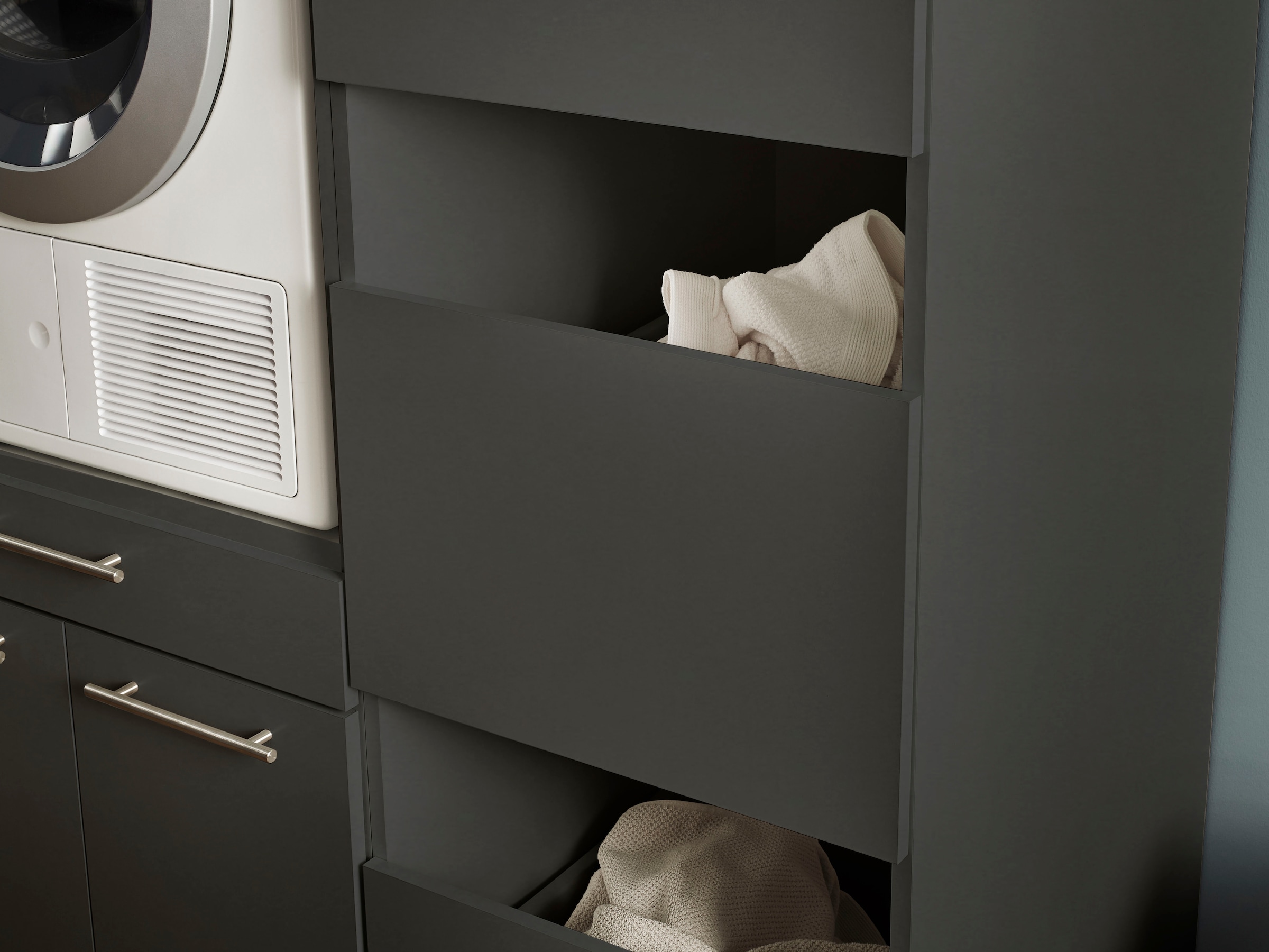 Laundreezy Mehrzweckschrank-Set »Laundreezy, 9-tlg. Mehrzweckschrank-Set B/H/T 218/200/68 cm« 9 Stk. tlg.
