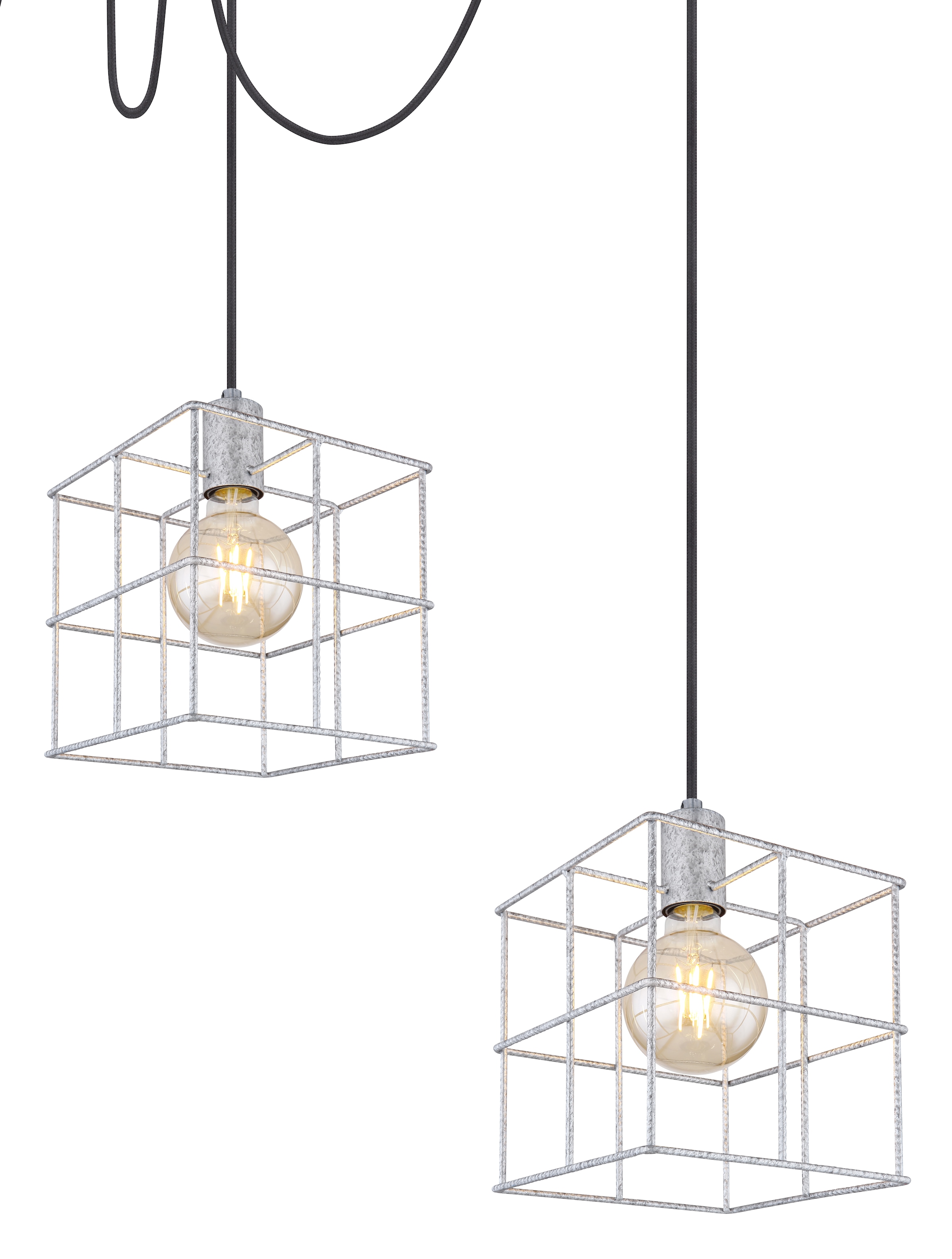 GLOBO LIGHTING Hängeleuchte »MERRIL« E27 1 Stk. Hängeleuchte für Esszimmer Industrial zink