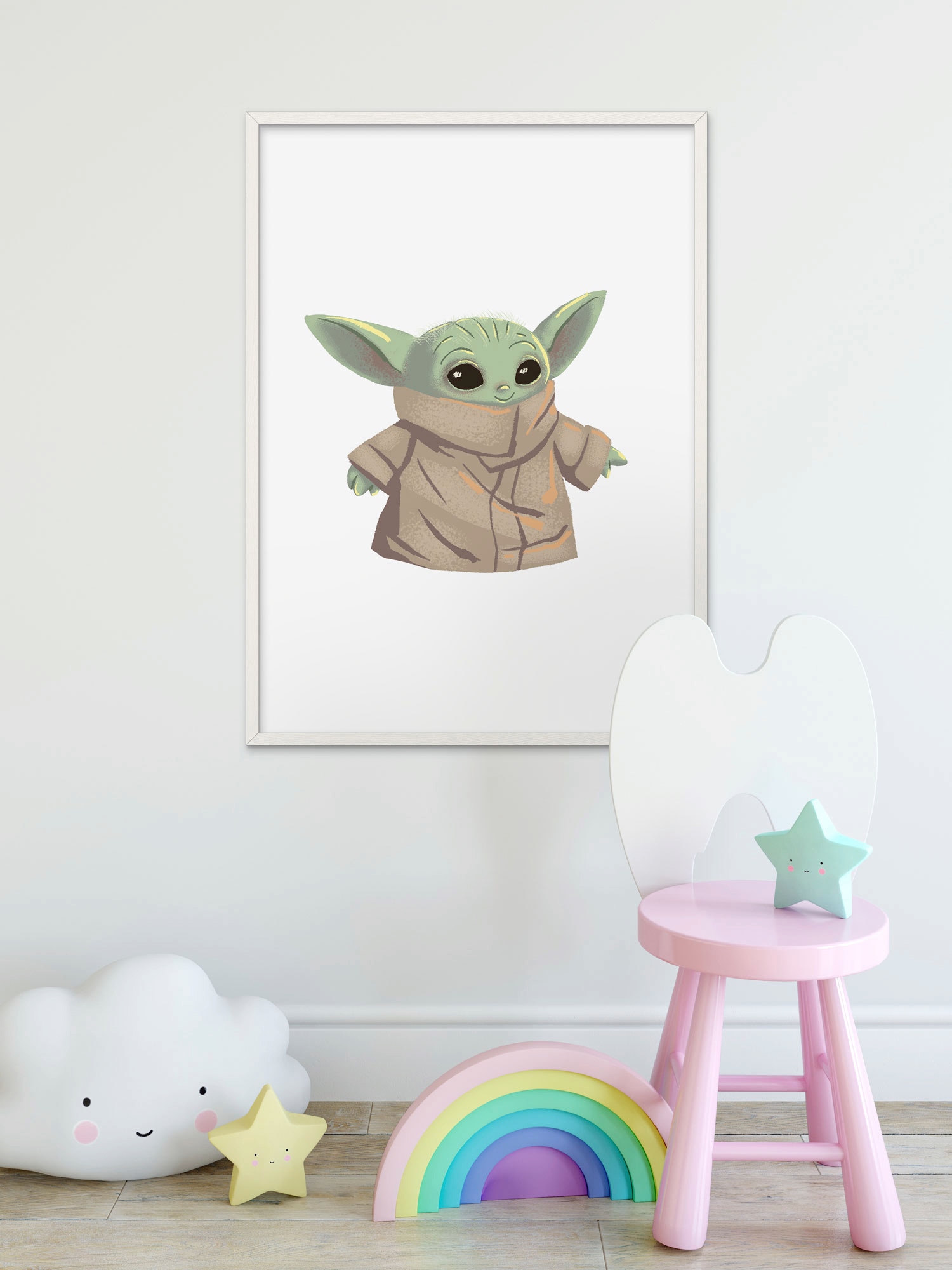 Komar Bild »Mandalorian The Child Cutie«, Disney-Star Wars, (1 St.), Wandbild zur Dekoration im Kinderzimmer - ohne Rahmen