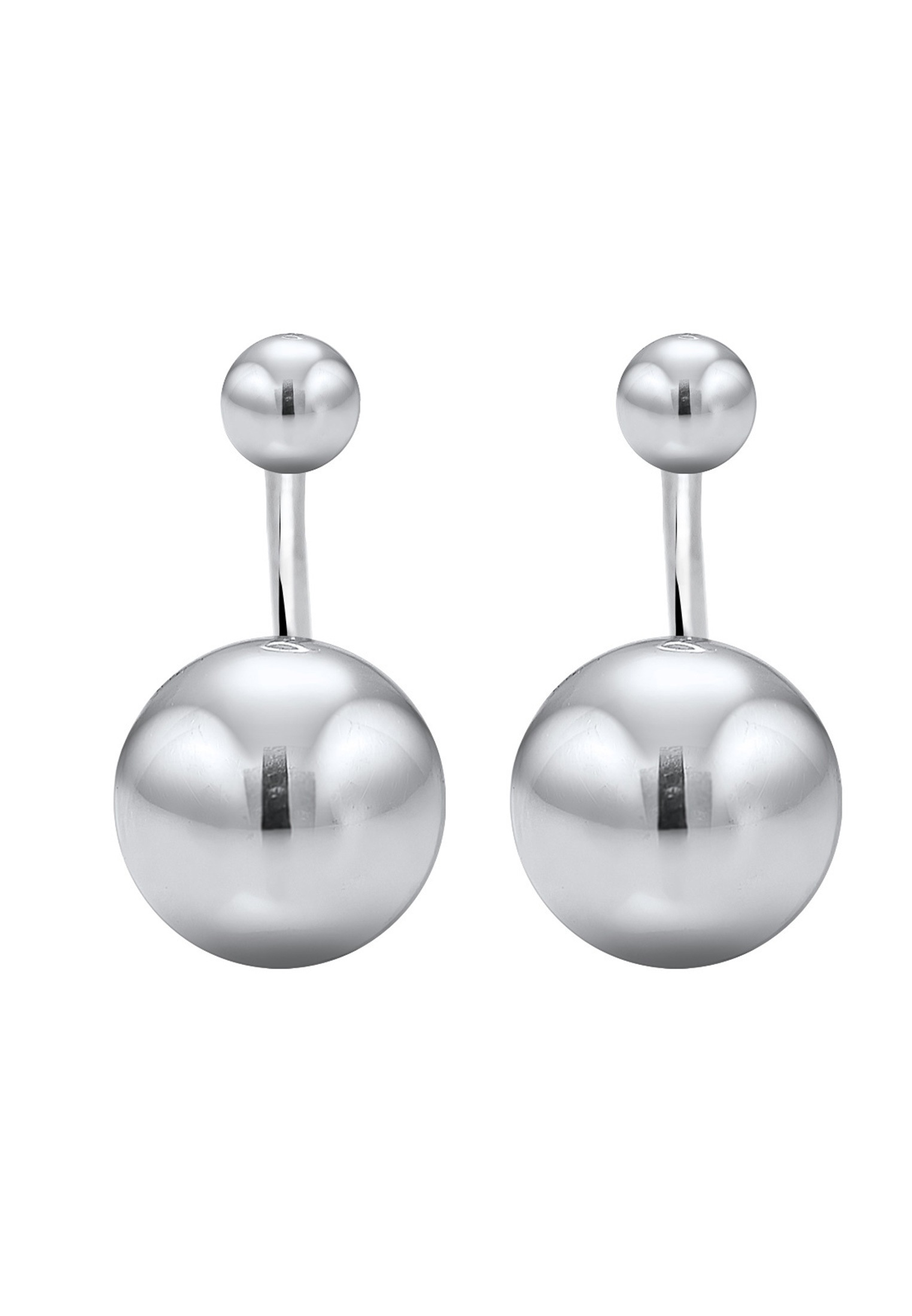 Elli Paar Ohrstecker »Front-Back Basic Trend Kugeln 925 Silber«