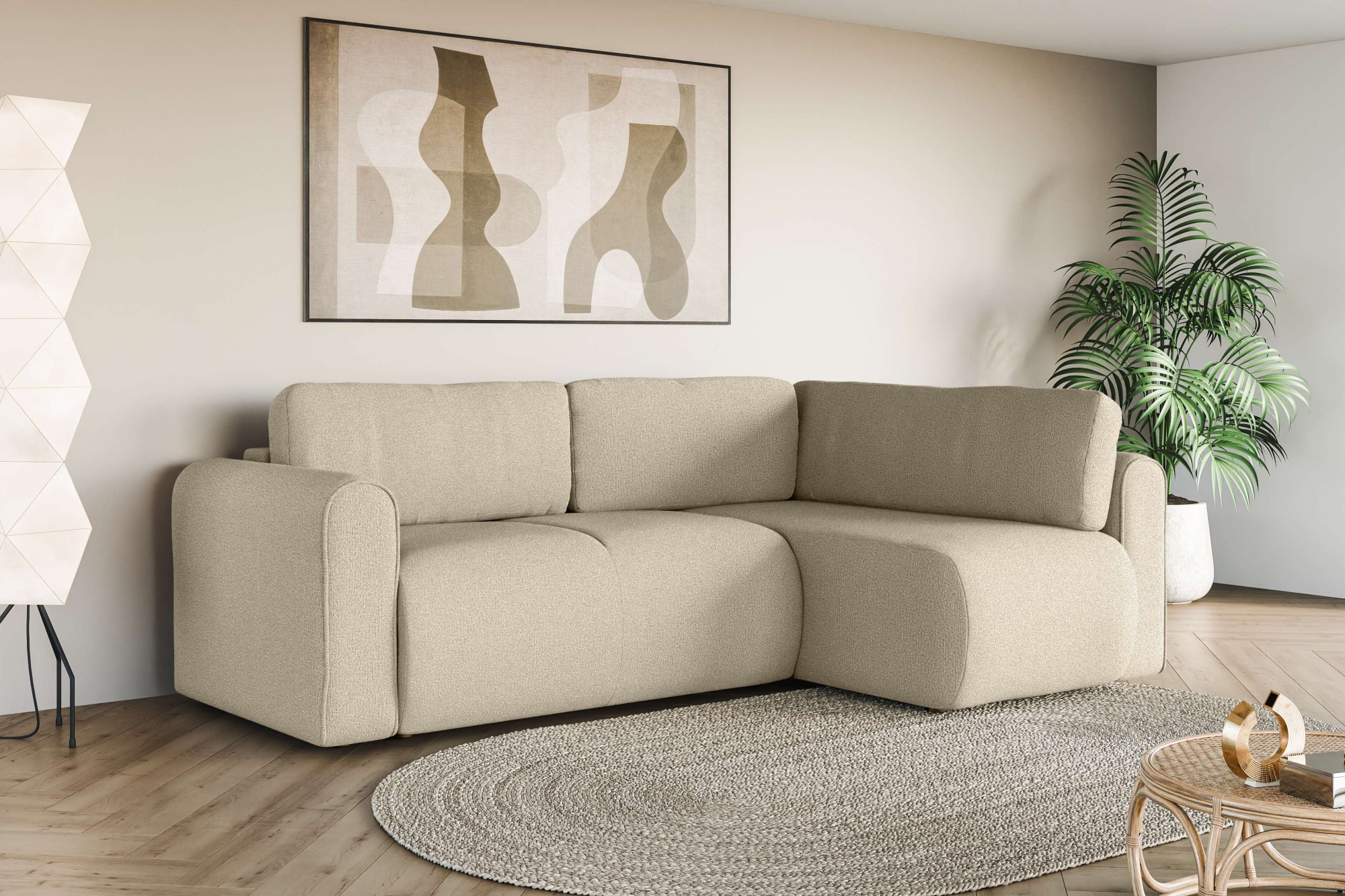 INOSIGN Ecksofa »Zacharia wahlweise Schlafsofa mit Bettkasten, B/T/H 250/16 günstig online kaufen