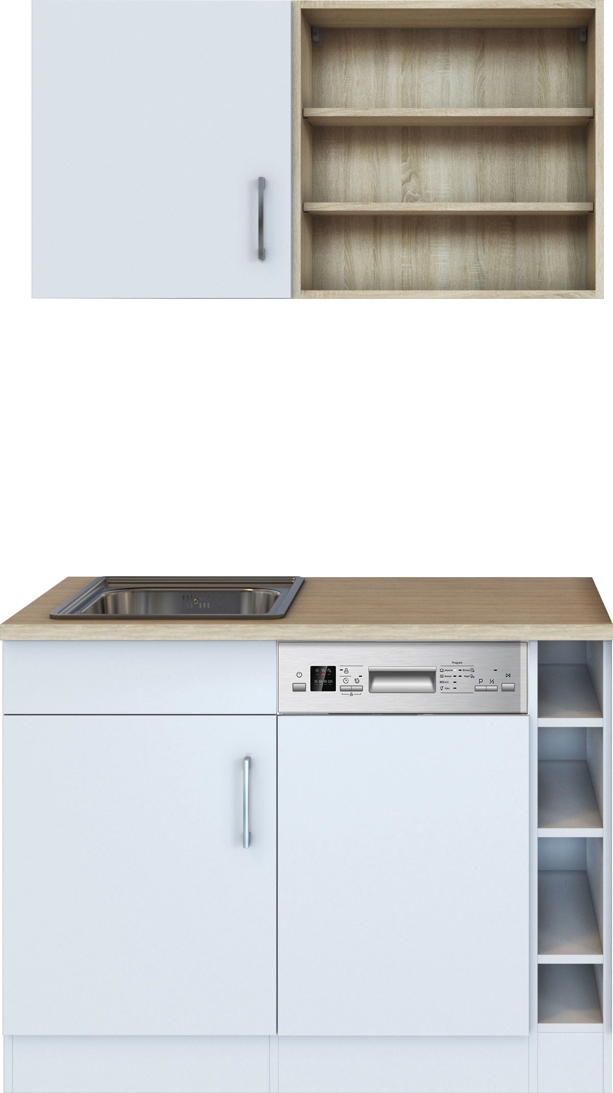 HELD MÖBEL Pantryküche »Mali«, Breite 110 cm, mit E-Geräten