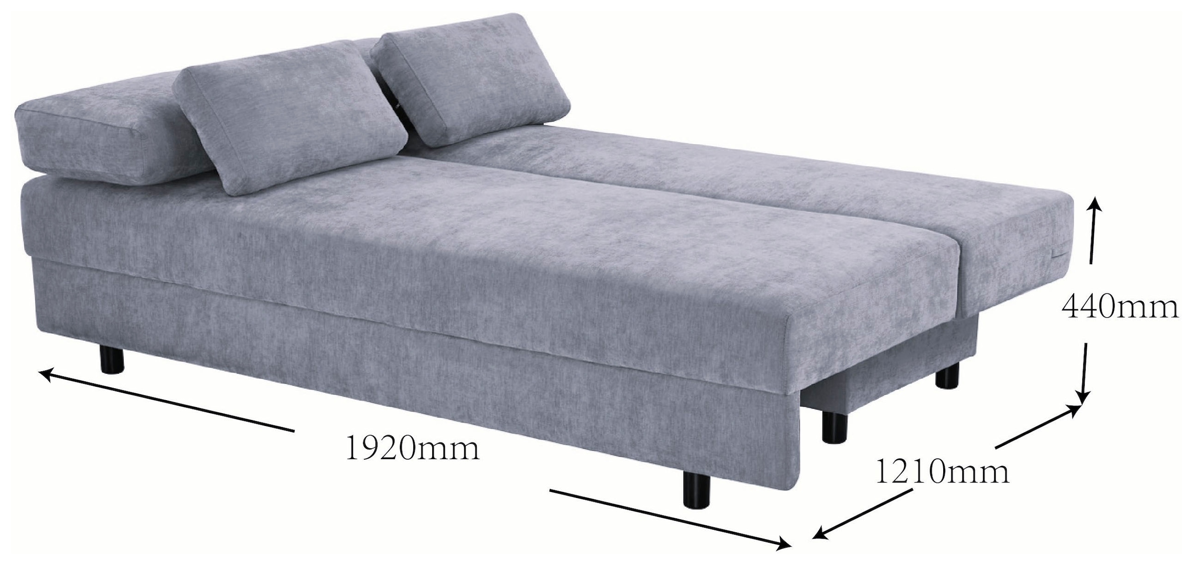 OTTO home Schlafsofa »ONNIKO Cord, Breite: 192 cm, Liegefläche 121x192 cm, softer Cord-Bezug« mit Bettfunktion & Bettkasten