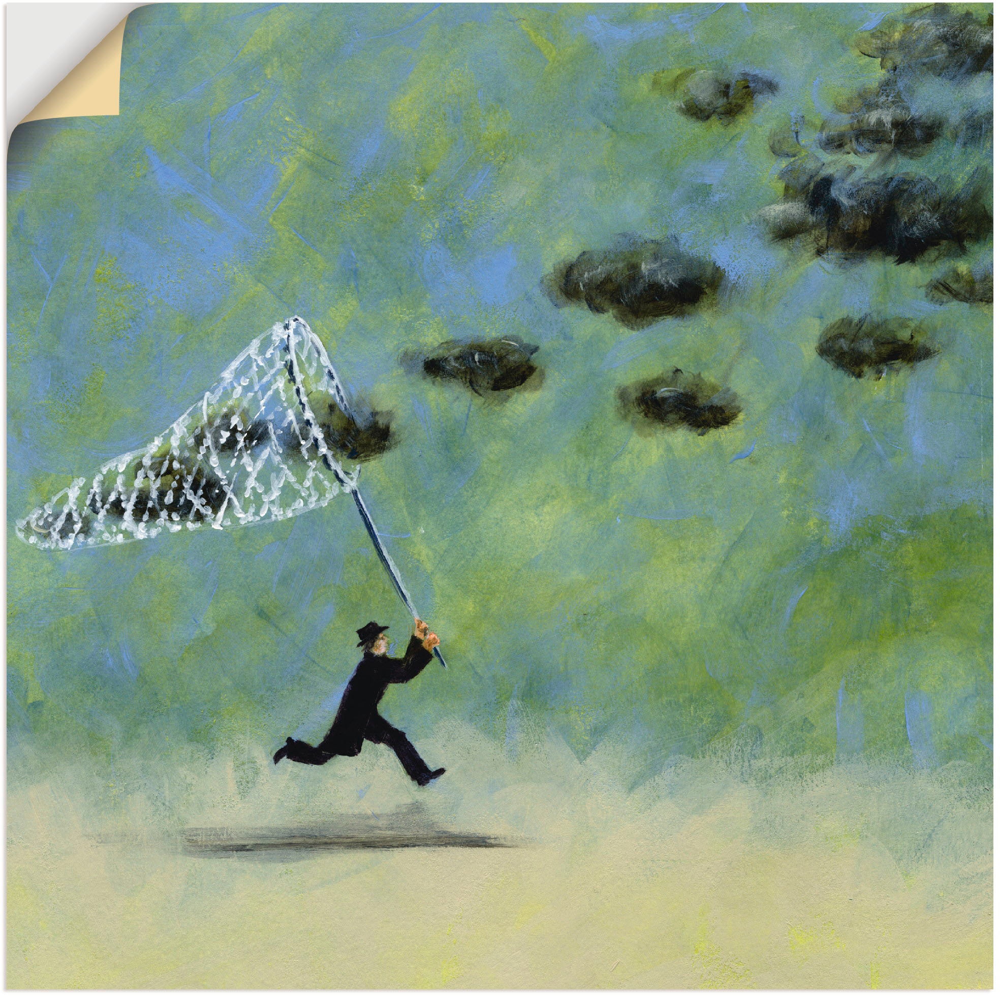 Artland Wandbild »Wolkenfänger«, Mann, (1 St.), als Leinwandbild,  Wandaufkleber oder Poster in versch. Größen auf Raten kaufen