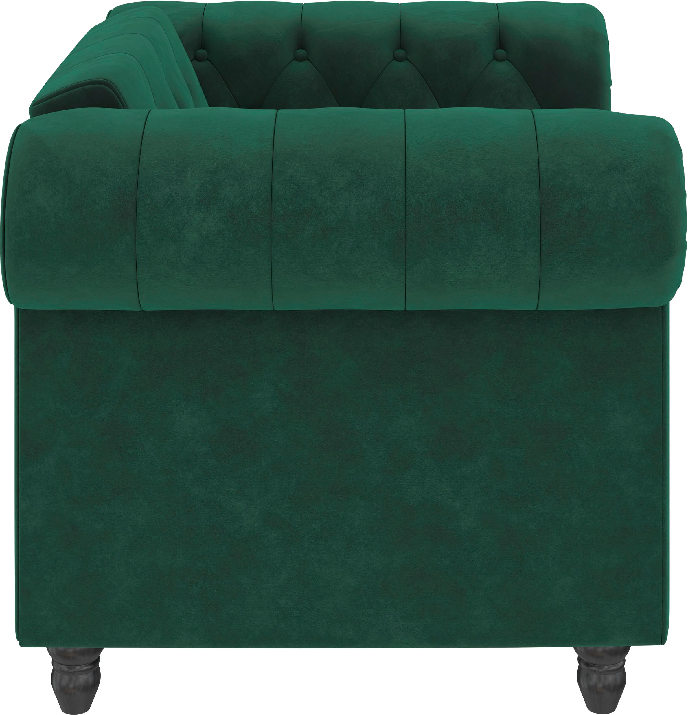 Dorel Home Chesterfield-Sessel »Felix«, mit Rückenlehne 3-fach verstellbar, Beine Massivholz, Sitzhöhe 46 cm
