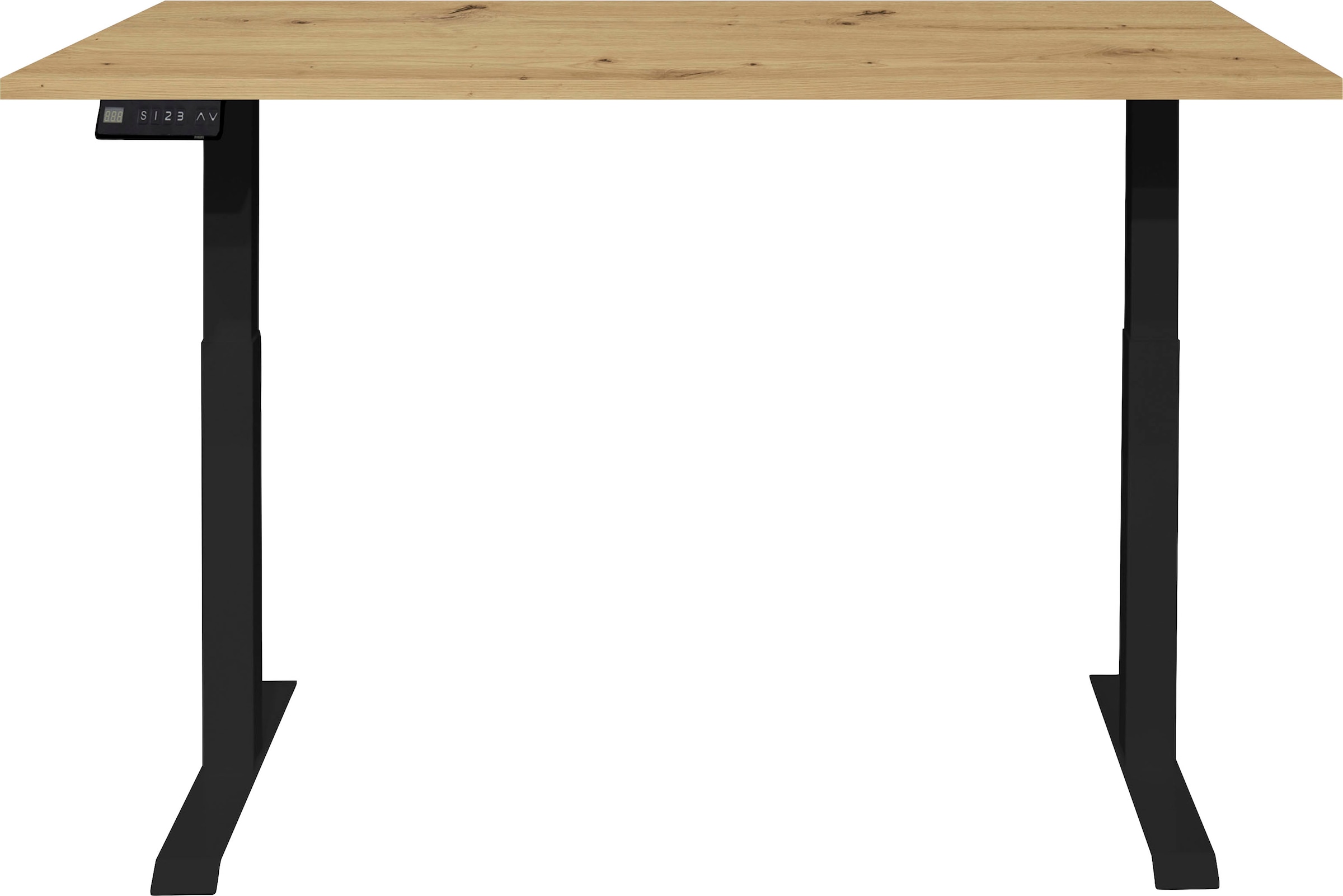 Mäusbacher Schreibtisch »Big System Office, Arbeitstisch, Bürotisch« Breite 120 cm, elektrisch höhenverstellbar, asteiche