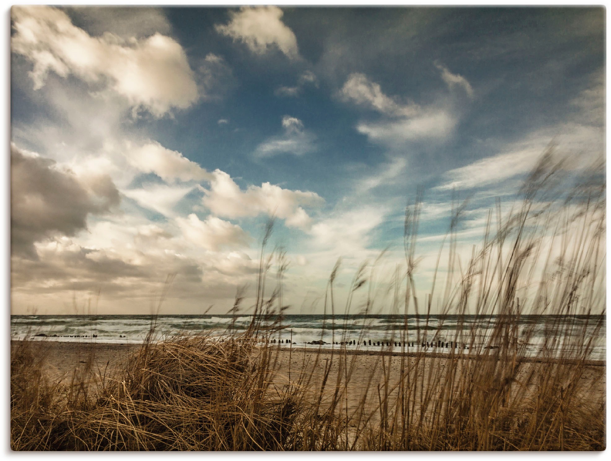 Artland Wandbild »An der Küste der Ostsee«, Gewässer, (1 St.), als Leinwand günstig online kaufen