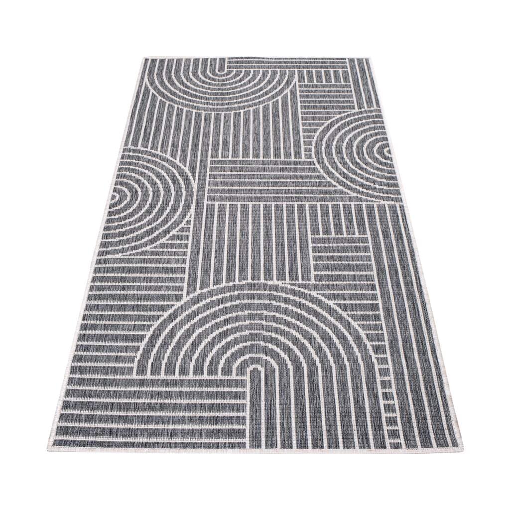 Carpet City Outdoorteppich »DUO RUG 5842«, rechteckig, 5 mm Höhe, Wendeteppich Wetterfest In- & Outdoor, Balkon, Terrasse, Wohnzimmer