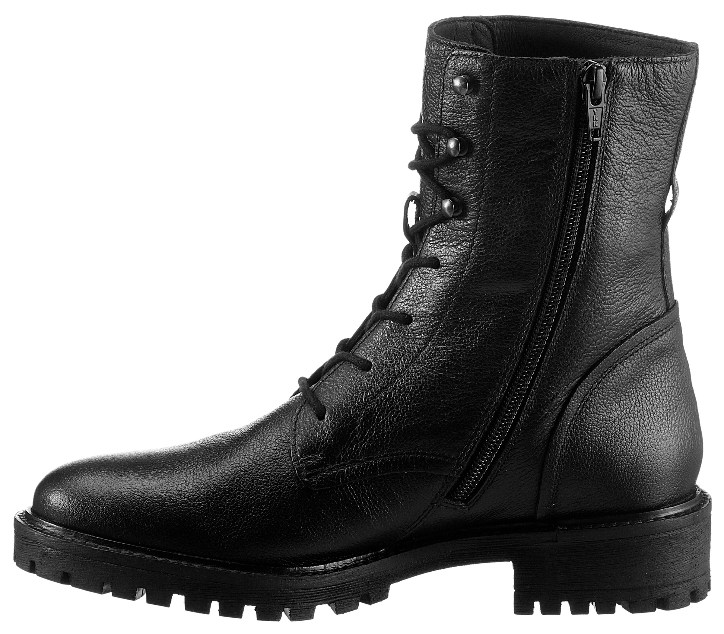 Geox Schnürstiefelette »D HOARA«, Blockabsatz, Schnürboots mit Innenreißverschluss