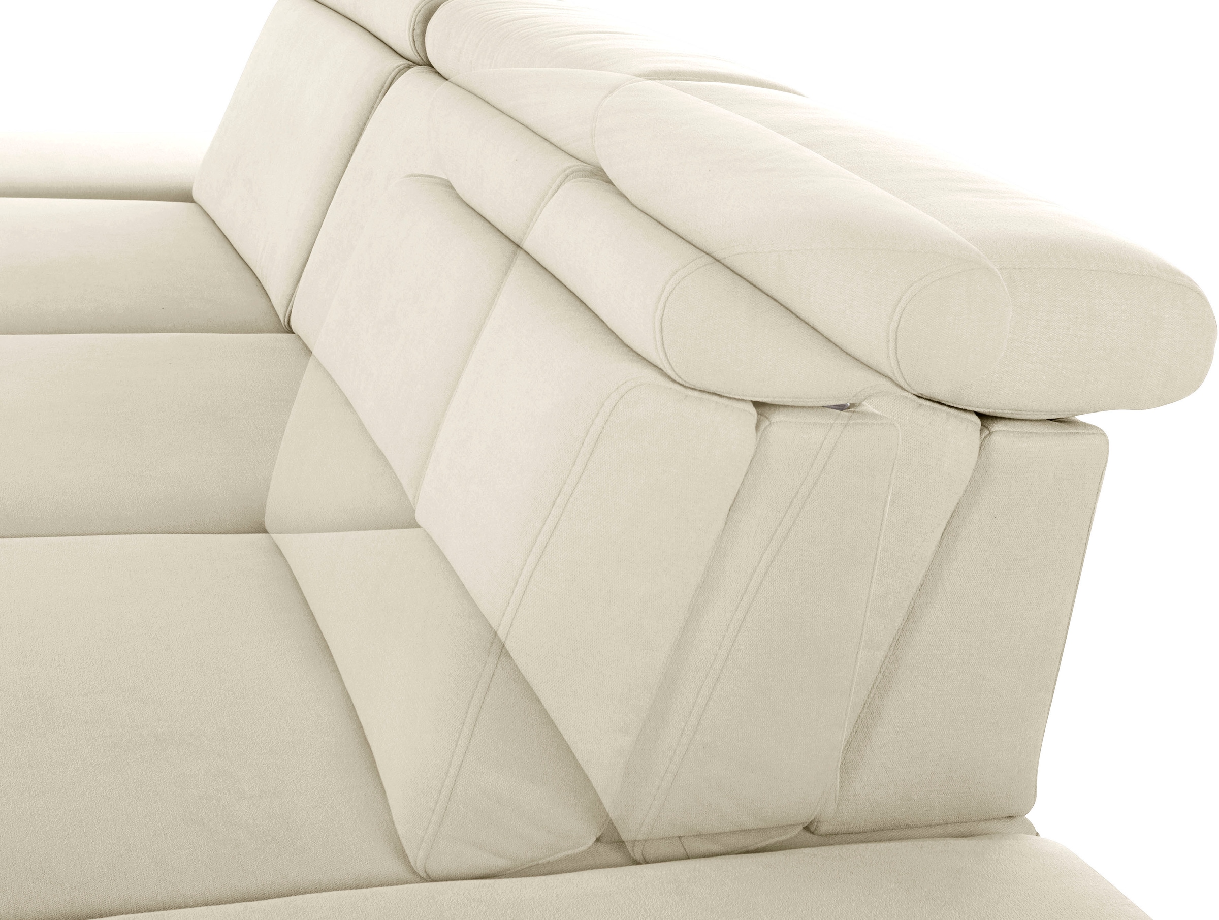 sit&more Ecksofa »Brisbane L-Form«, Fußhöhe 12 cm, inklusive Sitztiefen-, Armteil- und Kopfteilverstellung