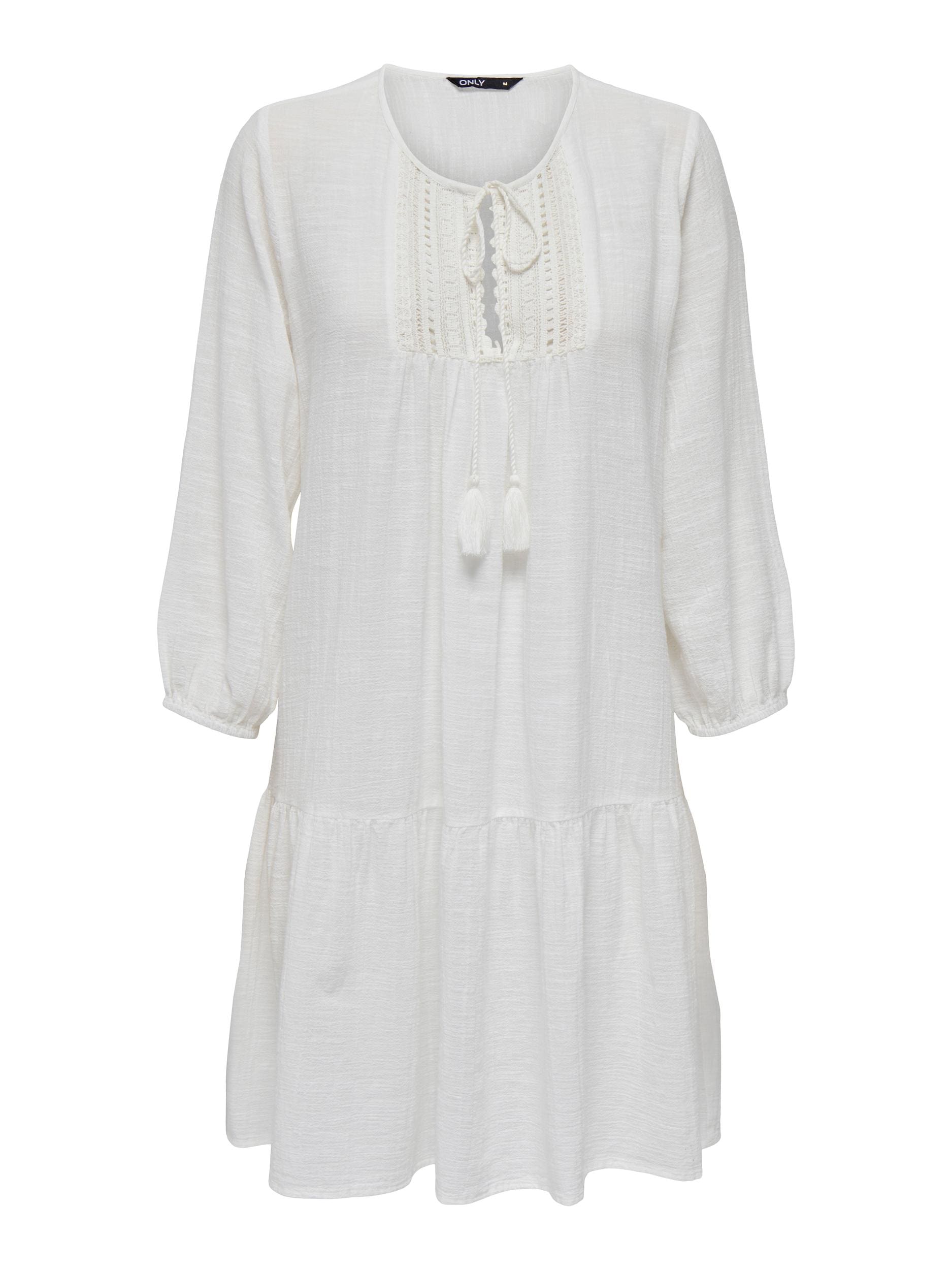 ONLY Tunikakleid »ONLVINNIE LIFE 3/4 LACE TUNIC WVN NOOS«, als Minikleid oder Tunikabluse tragbar