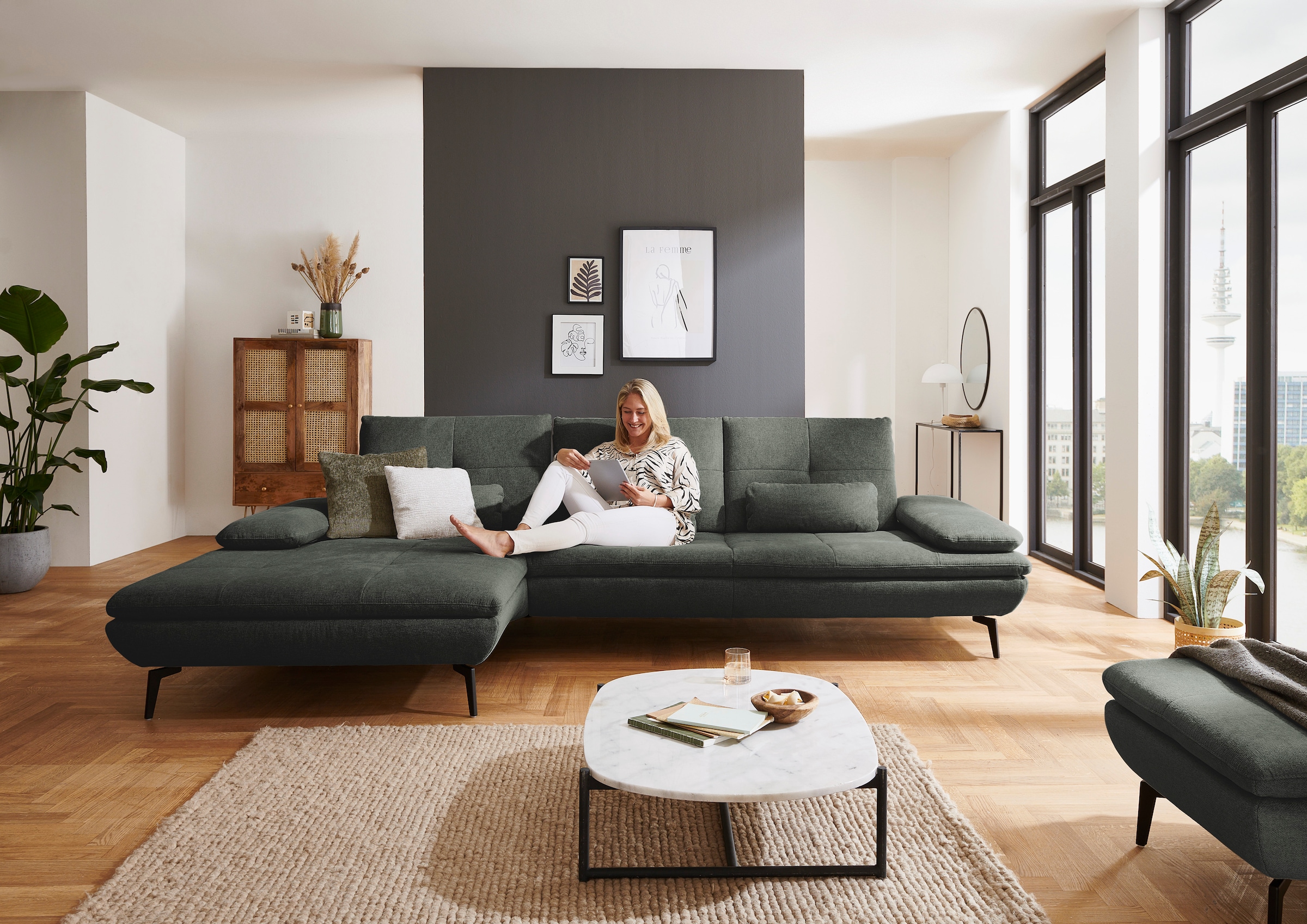 Die PlanBar Ecksofa »MP-IN23002 L-Form« wahlweise mit Armteil- und Sitztief günstig online kaufen