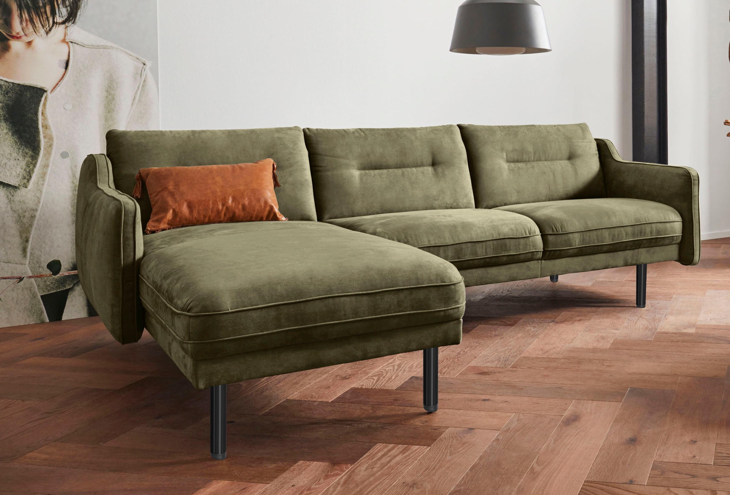andas Ecksofa Nordfyn L-Form, edles Design in 3 Bezugsqualitäten, Design by günstig online kaufen