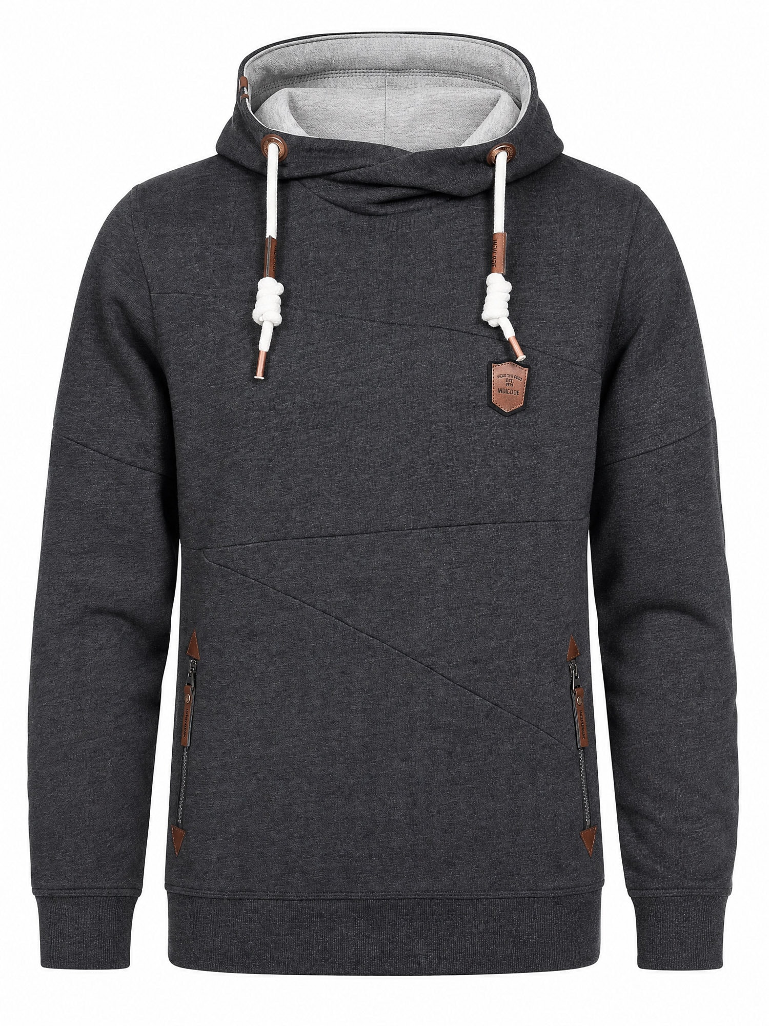 Indicode Kapuzensweatshirt »INAix«, Baumwollmischung, regular fit
