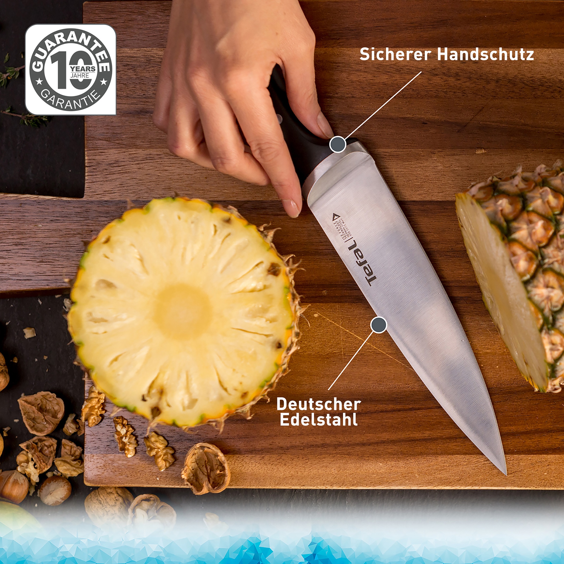Tefal Messer-Set »K232S355 Ice Force« Edelstahl, lang anhaltende Schneidlei günstig online kaufen