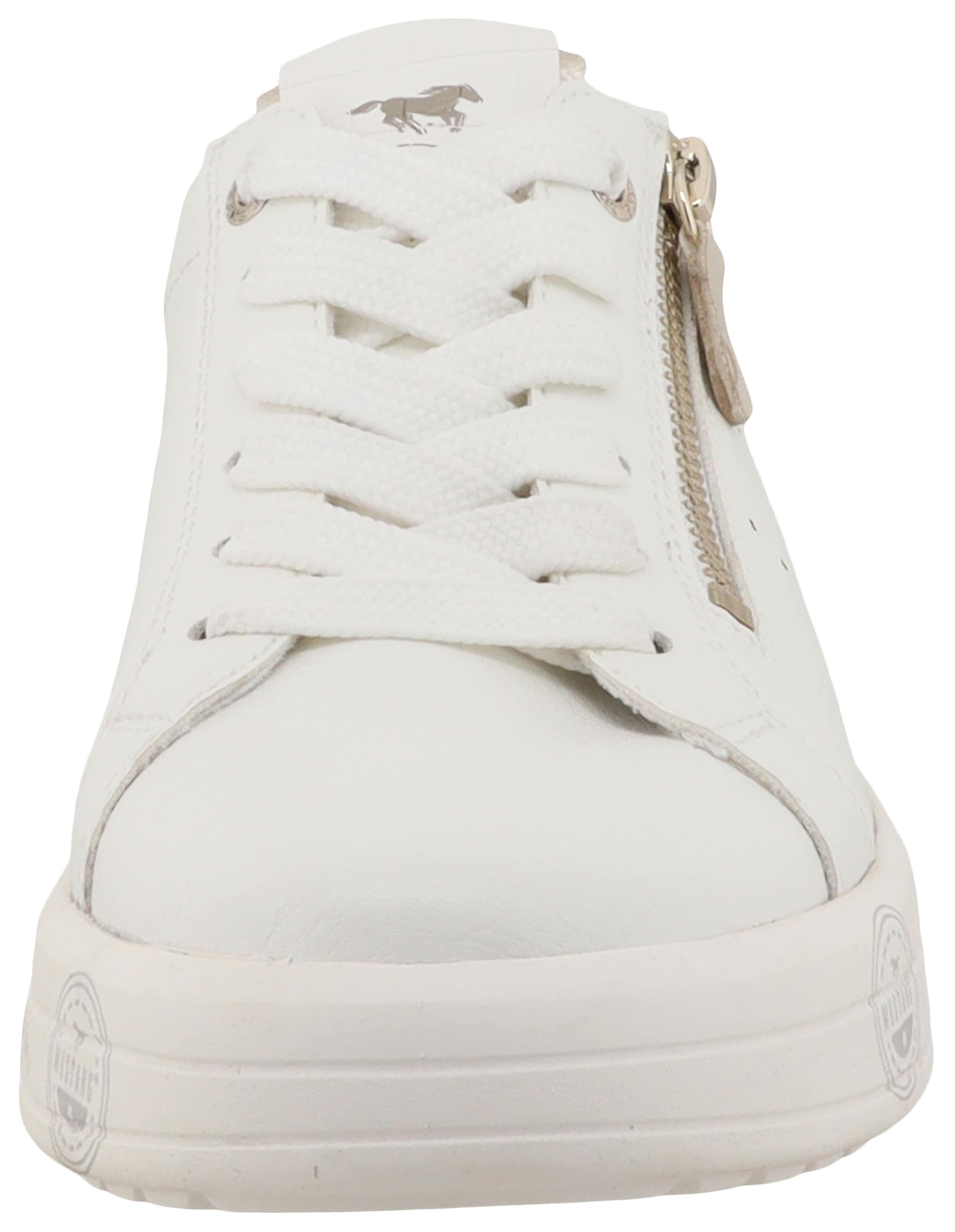Mustang Shoes Sneaker »Noralie«  Freizeitschuh, Halbschuh, Schnürschuh mit seitlichem Reißverschluss