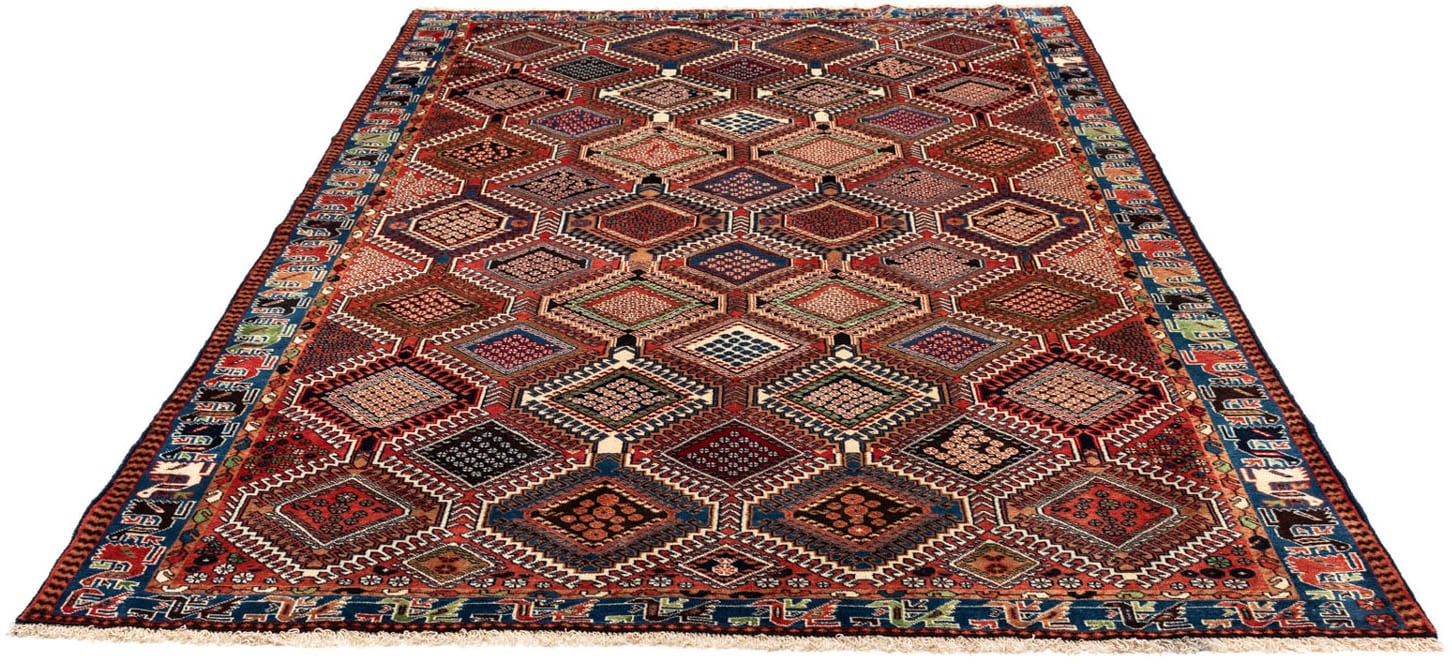 morgenland Wollteppich »Bachtiar Felder Blu scuro 355 x 260 cm«, rechteckig günstig online kaufen