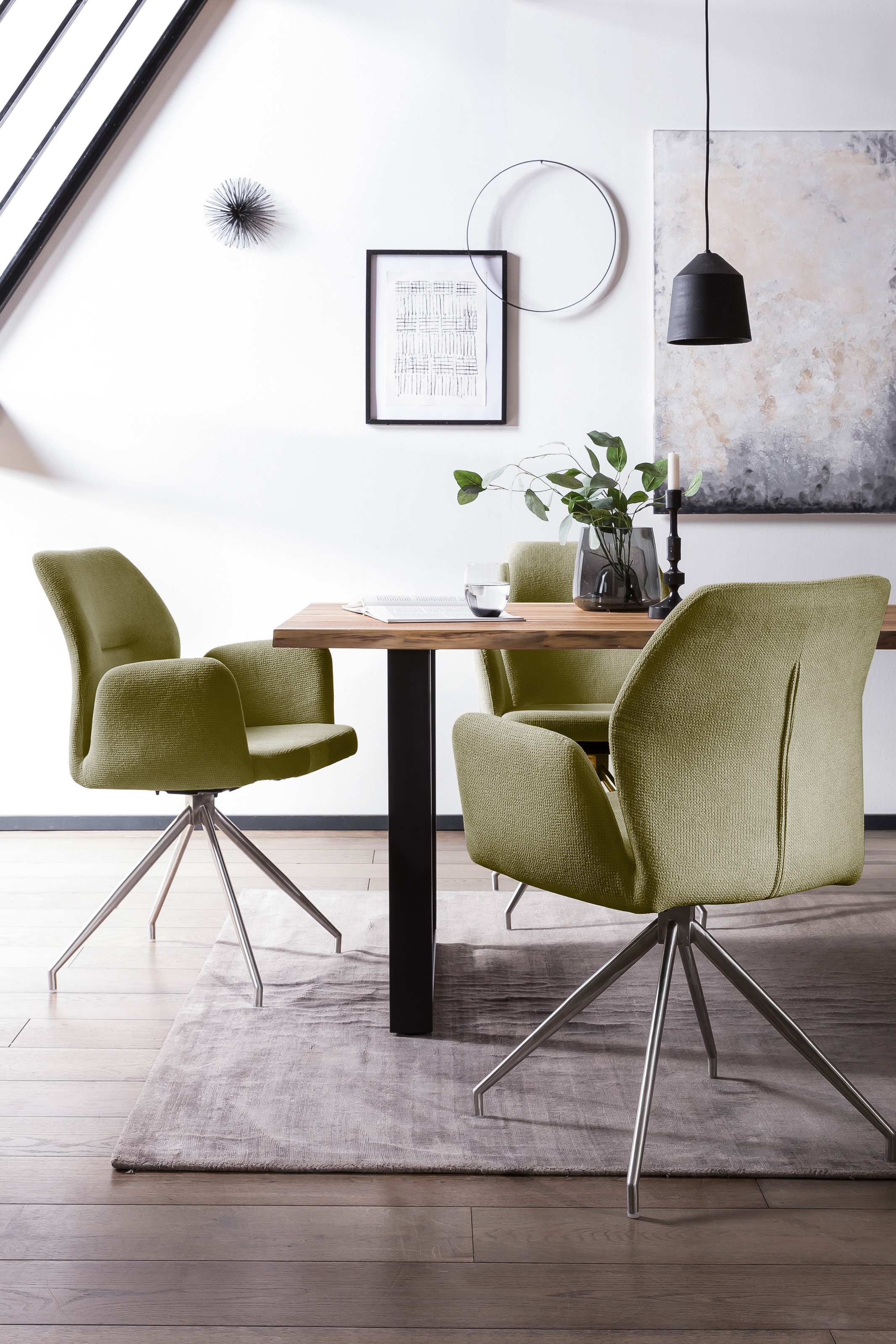 SalesFever Essgruppe, (Set, 5 tlg.), Tischplatte behandelt mit OSMO Hartwachs-Öl in seidenmattem Finish