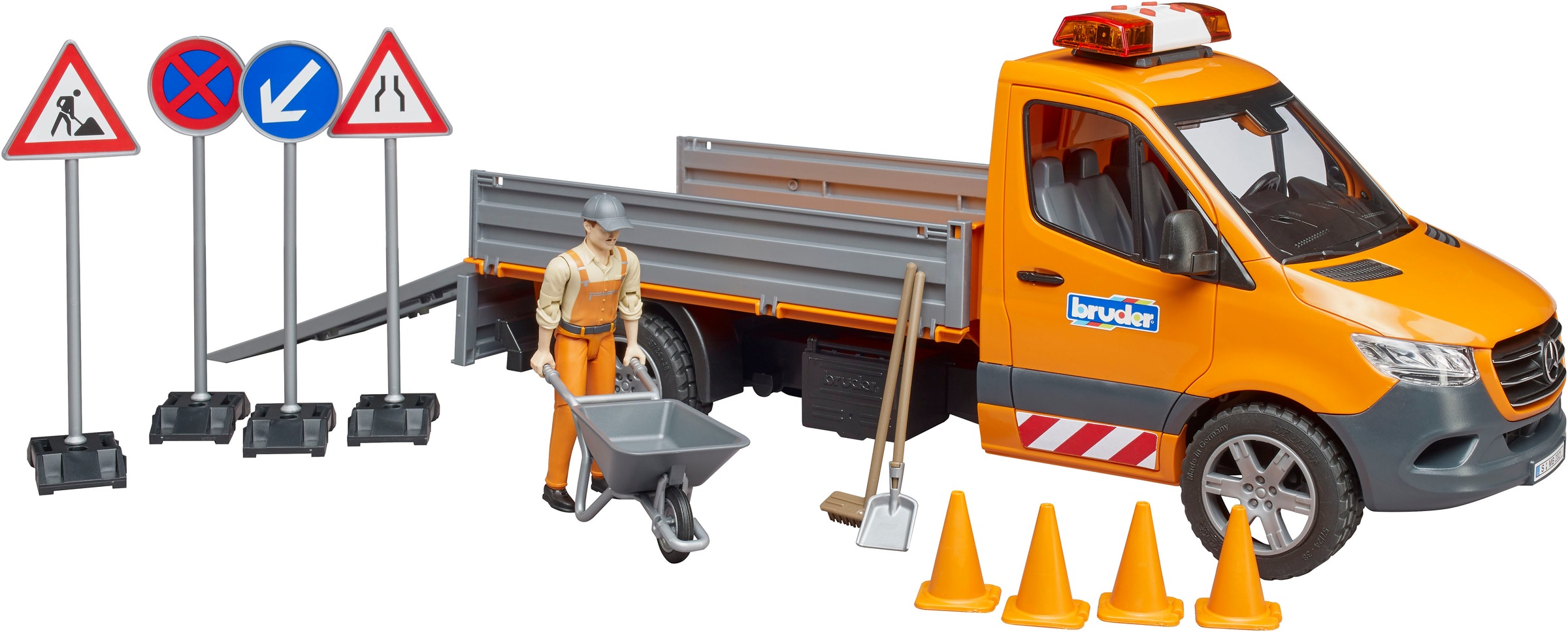 Bruder® Spielzeug-Transporter »MB Sprinter Kommunal mit Fahrer Licht & Sound (02677)« Mit Licht und Sound; Made in Europe