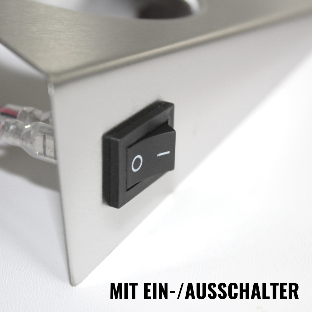 Loevschall LED Unterbauleuchte »Emerald 3-kit, LED Unterbauleuchte, Deckenleuchte für die Küche«, Einbauleuchten Weiß 2W, Dreieckig LED Lampe, Modern Küchenbeleuchtung