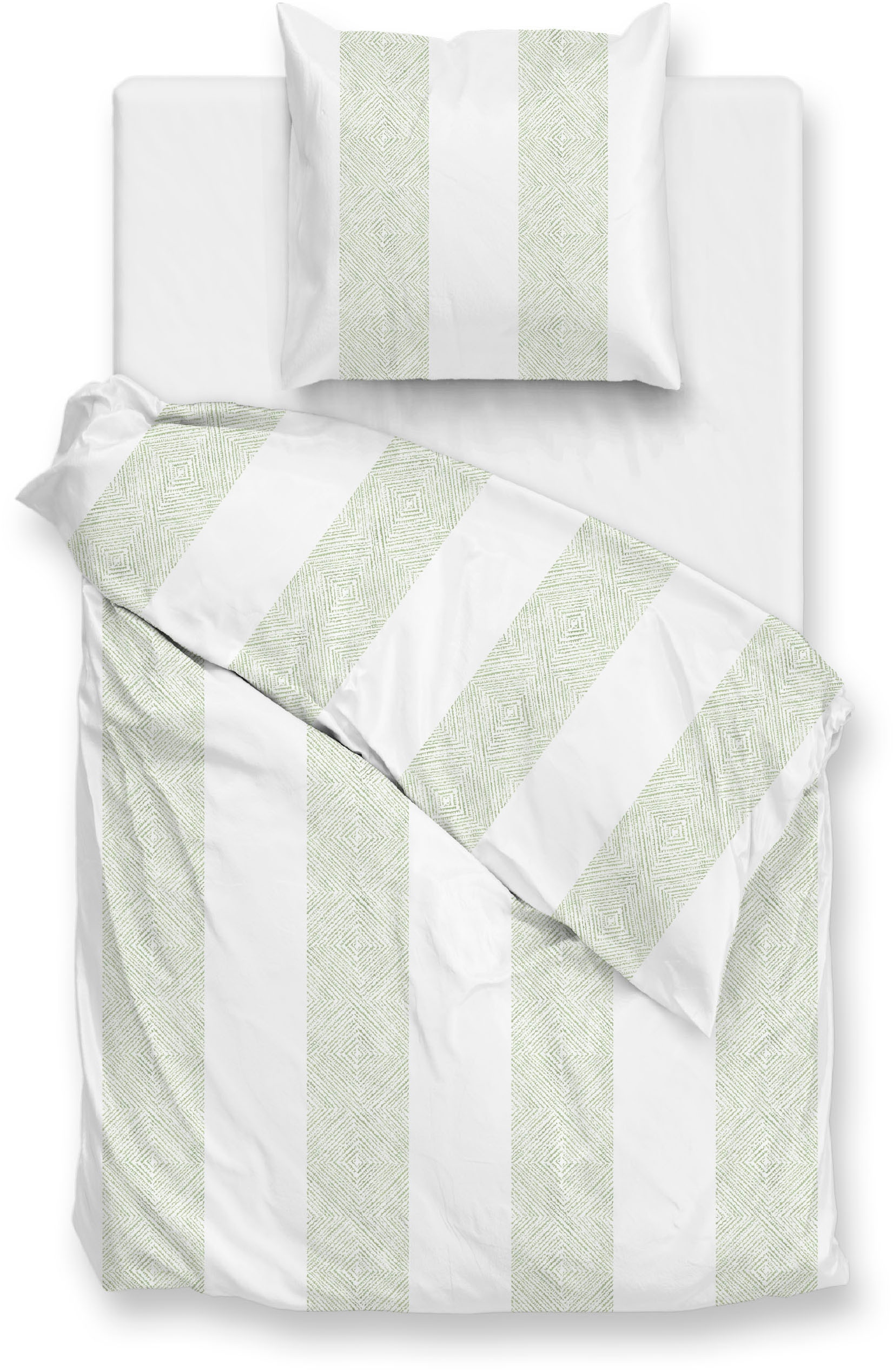 ZO HOME Bettwäsche »Zohome Bettwäsche Tratti-di-Satinado« 2 Bettwäsche aus 100% Baumwolle, hochwertige Mako-Satin, ab 135x200 cm.