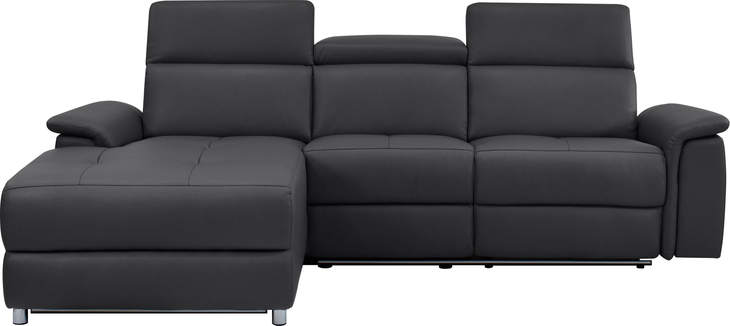 Home affaire Ecksofa »Pareli, L-Form, 259cm,m. Recamiere, Echtleder, Kunstl günstig online kaufen
