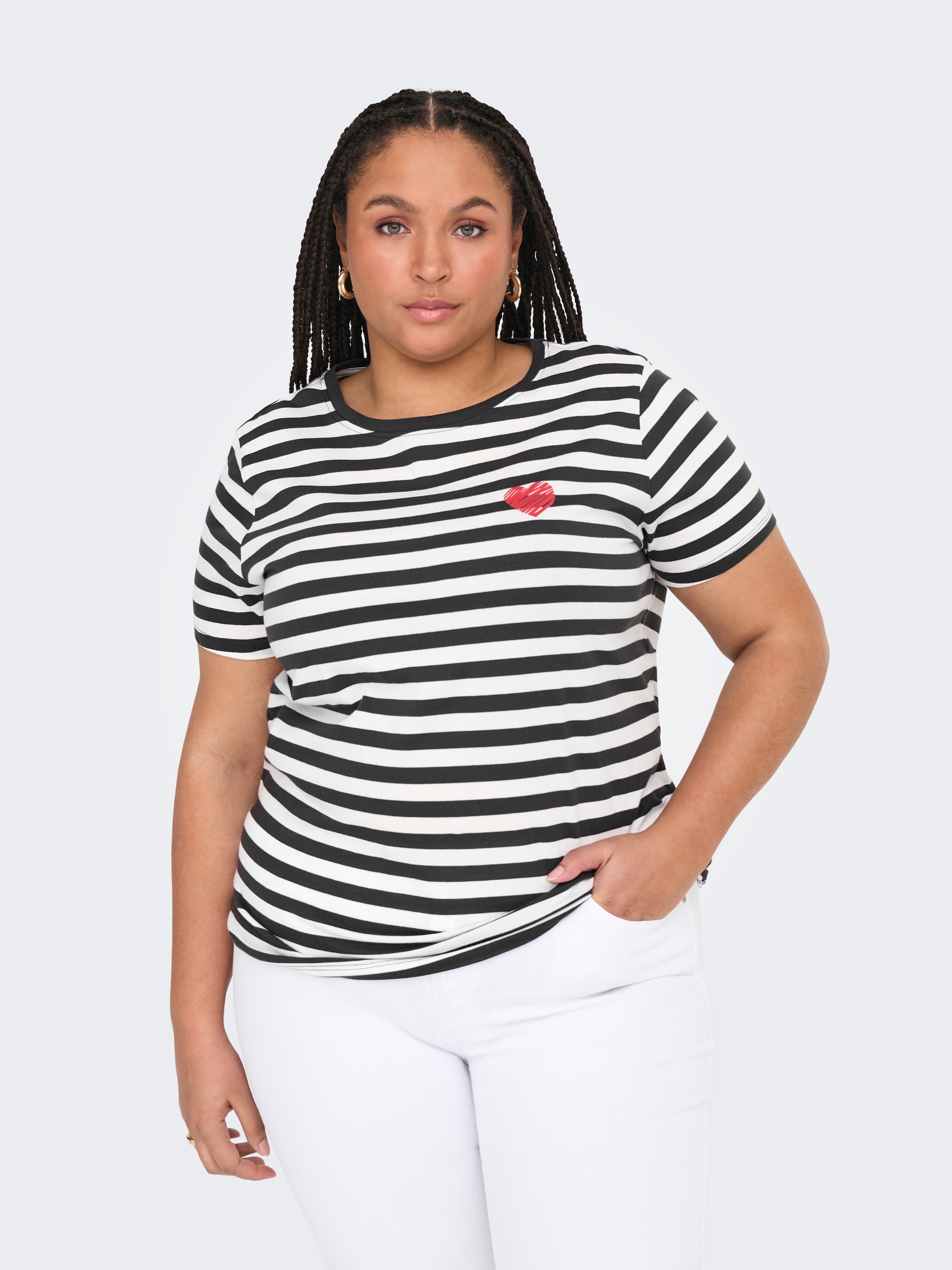 ONLY CARMAKOMA Kurzarmshirt »CARMOODY LIFE SS REG TEE JRS«