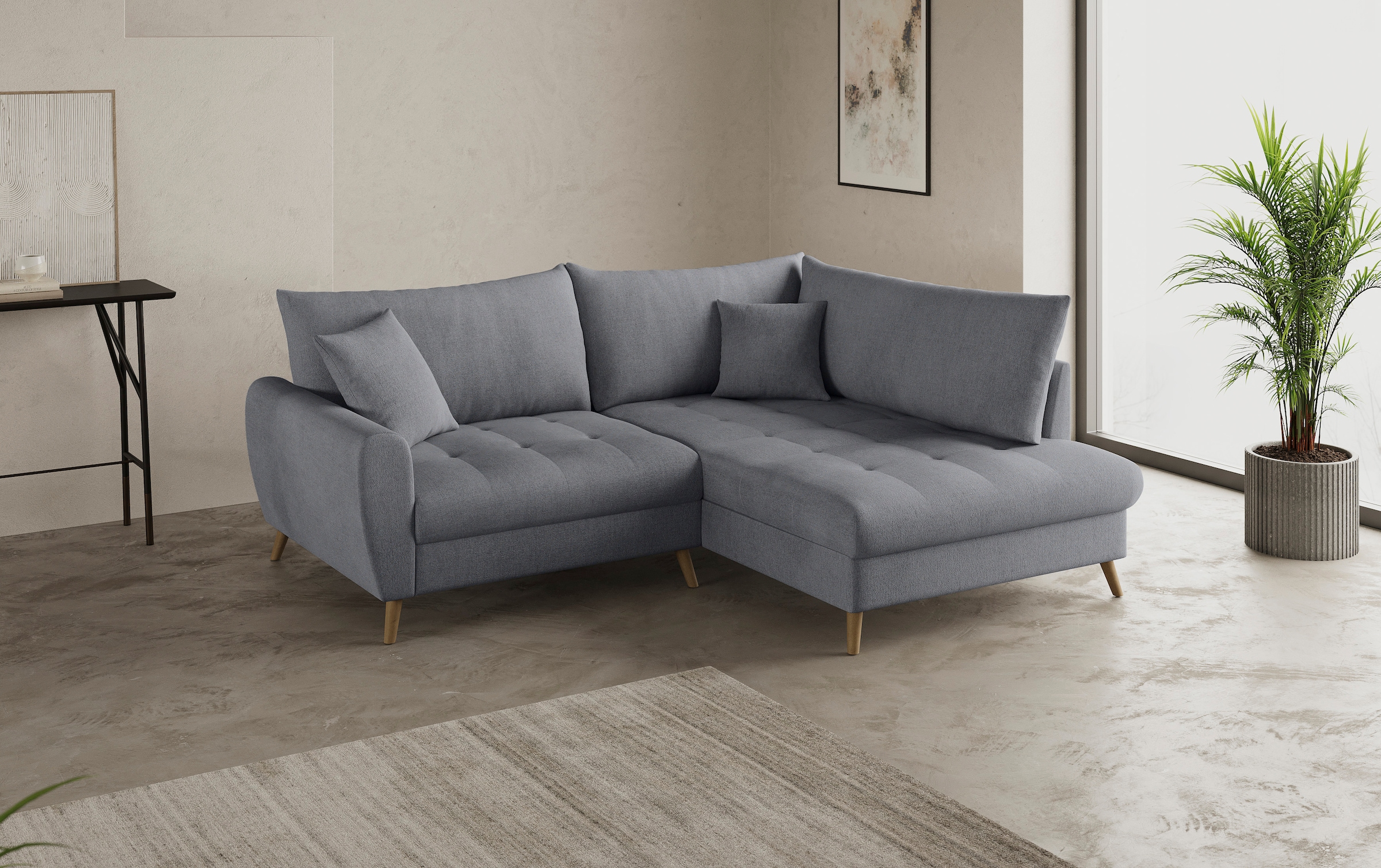 Mr. Couch Ecksofa »Blackburn II, L-Form«, Mit Kaltschaumpolsterung bis 140 kg belastbar