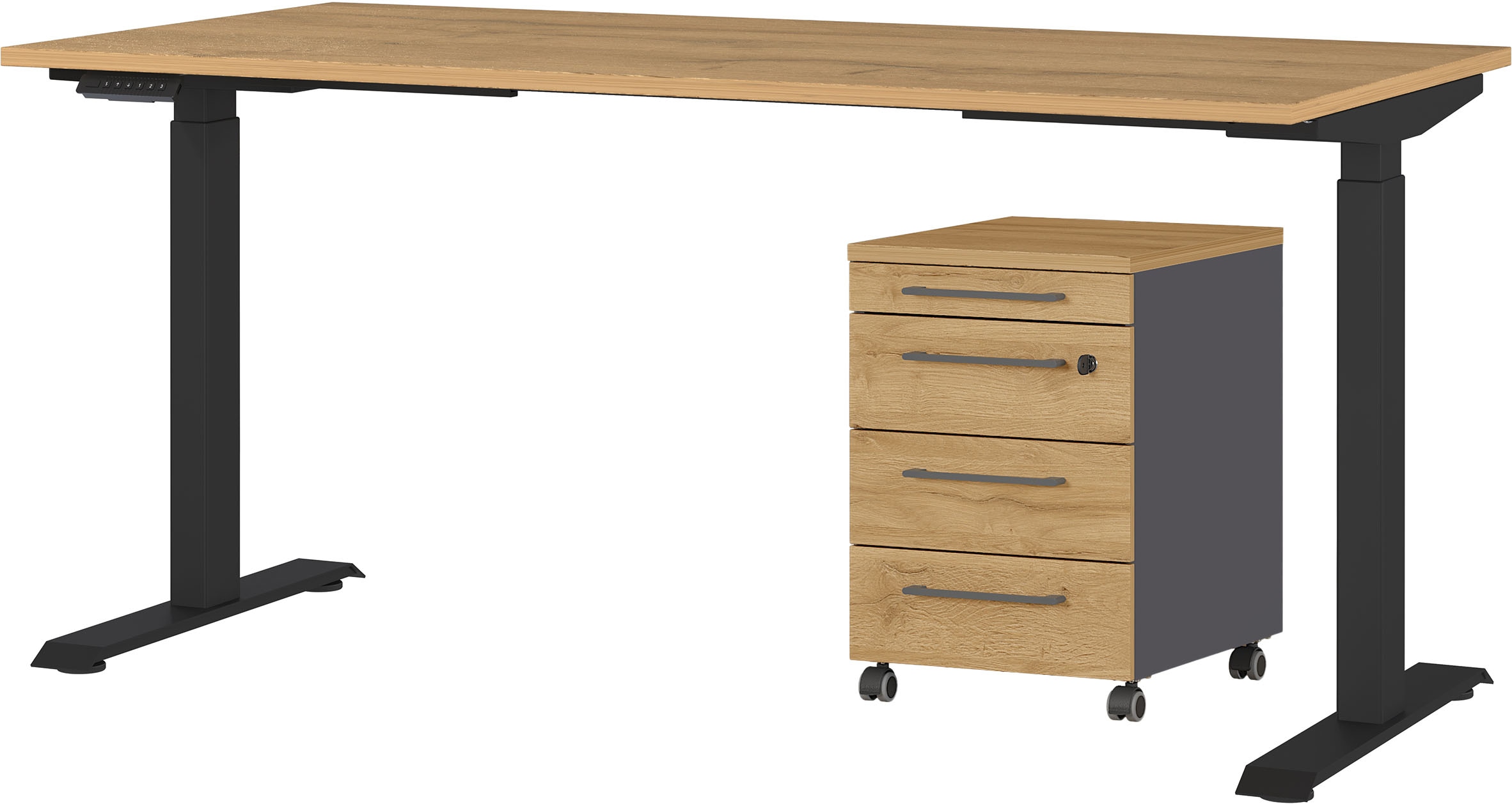 GERMANIA Büromöbel-Set »Agenda« Set bestehend aus höhenverstellbarem Schrei günstig online kaufen