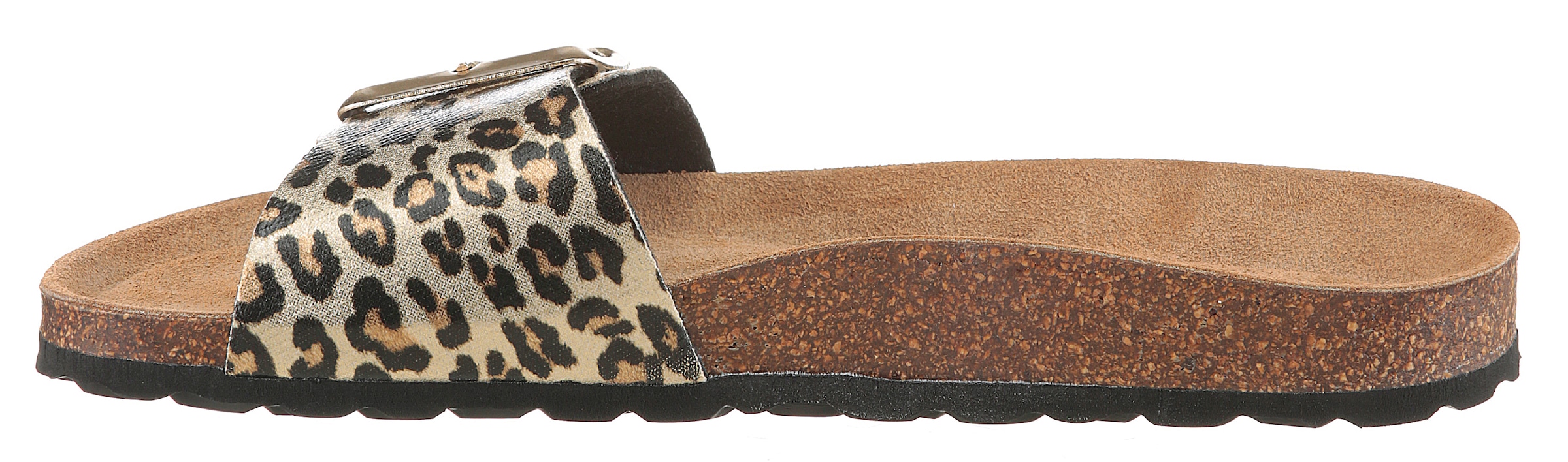 Aniston SHOES Pantolette, Strandschuh, Sommerschuh, Urlaubschuh, leo - NEUE KOLLEKTION